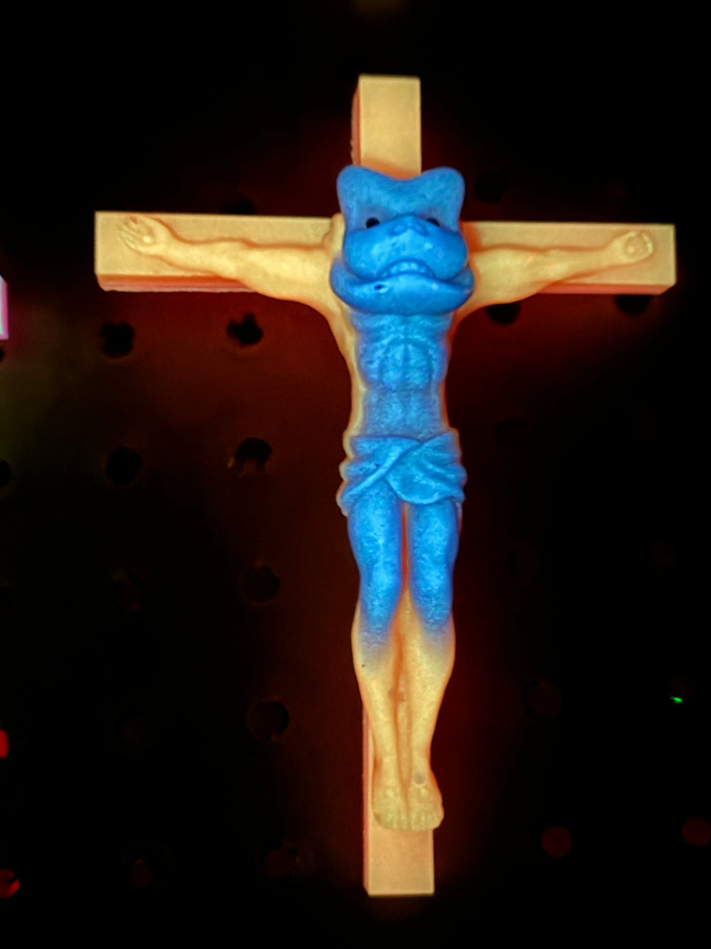 Christ on the Cross but he is a Mecha Ape: Choice