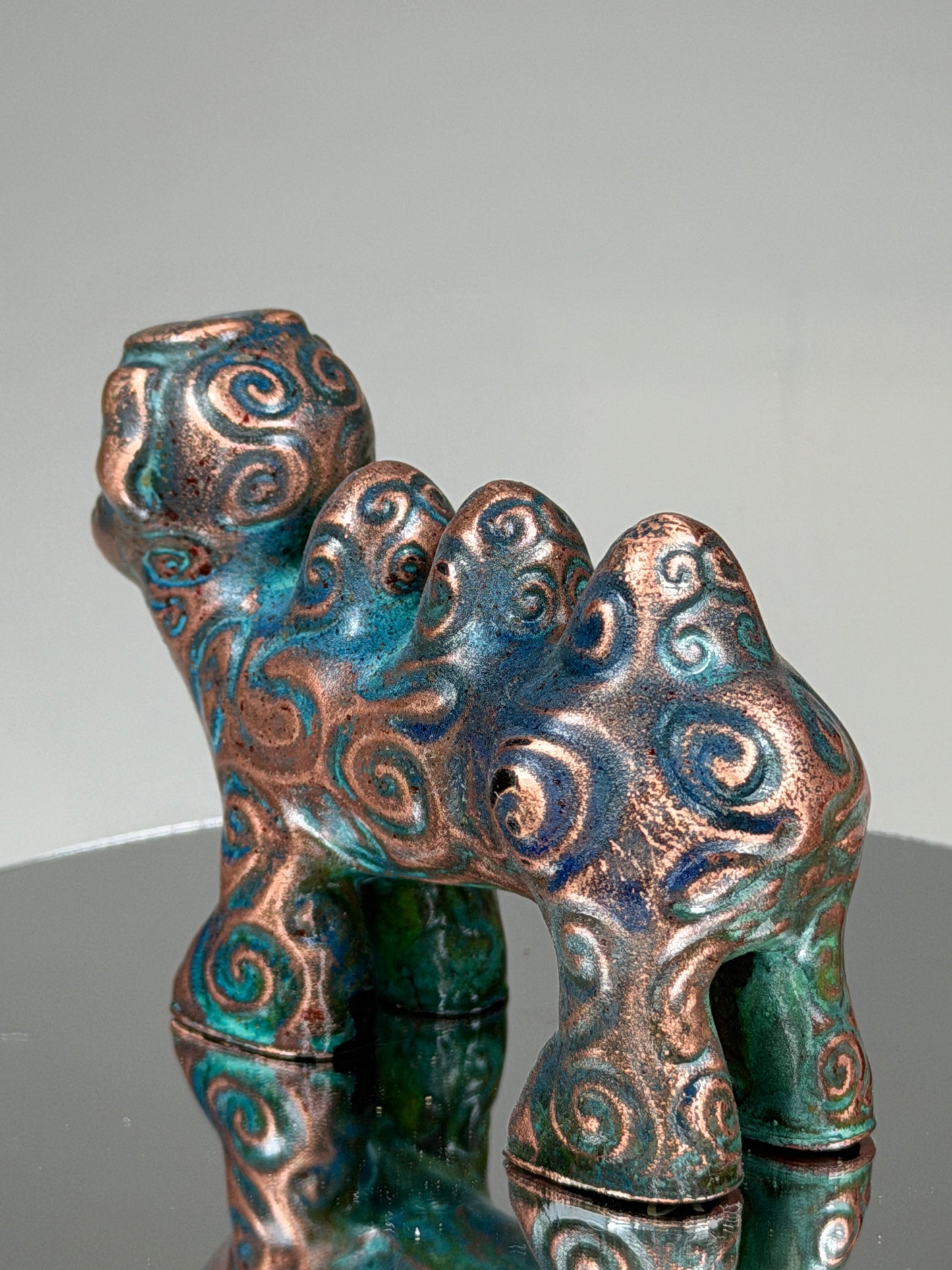 Camel Pig: Three Humped Copper Plated