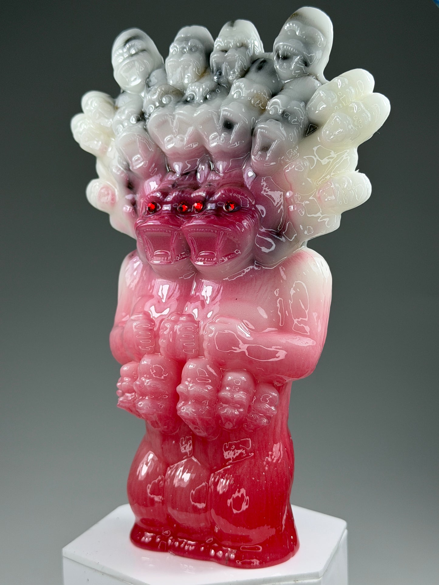 Mega God Ape Lord Freak: White/Red Fade Glow