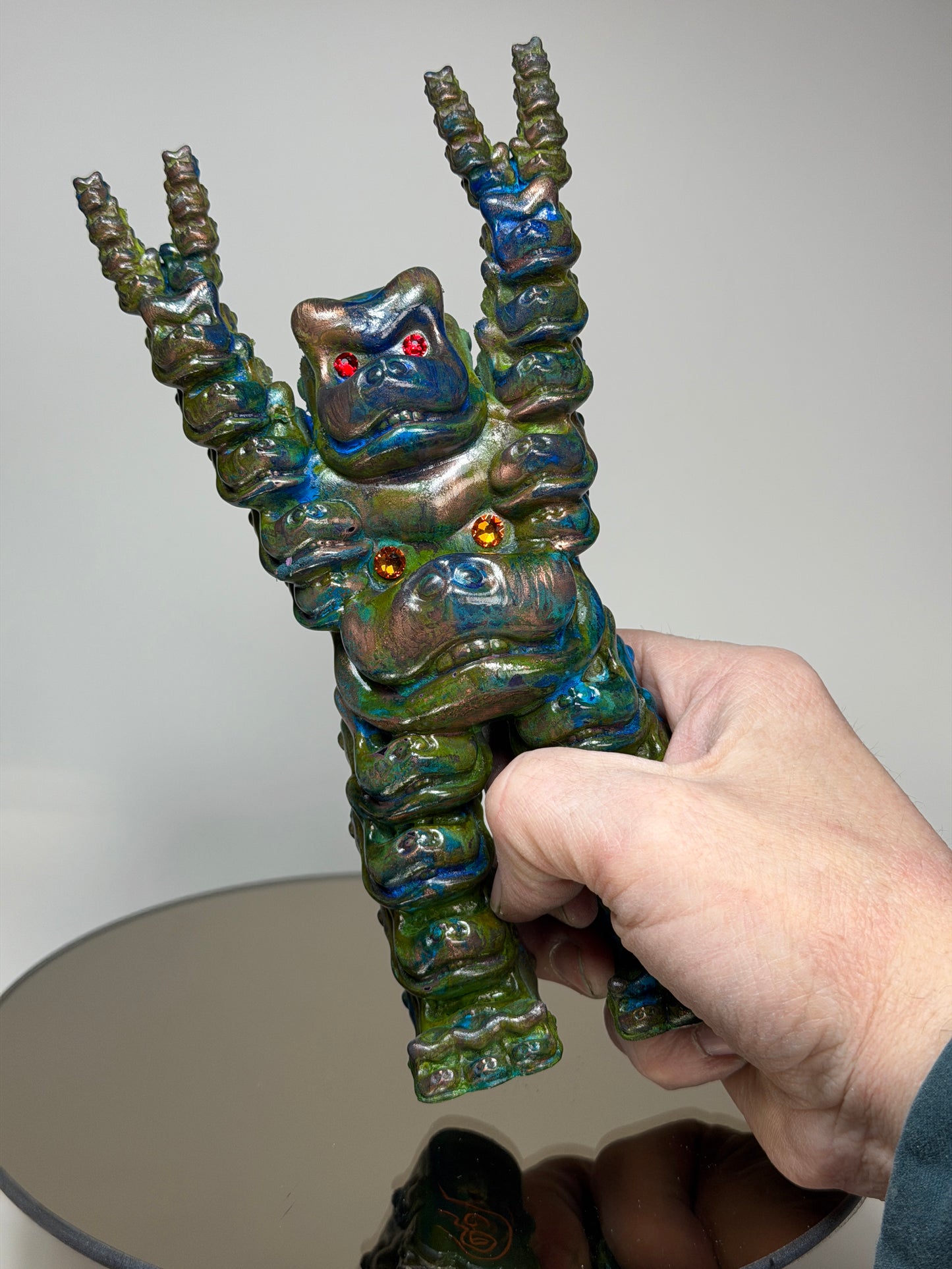Mecha Head Ape: Copper Plated Large Prototype