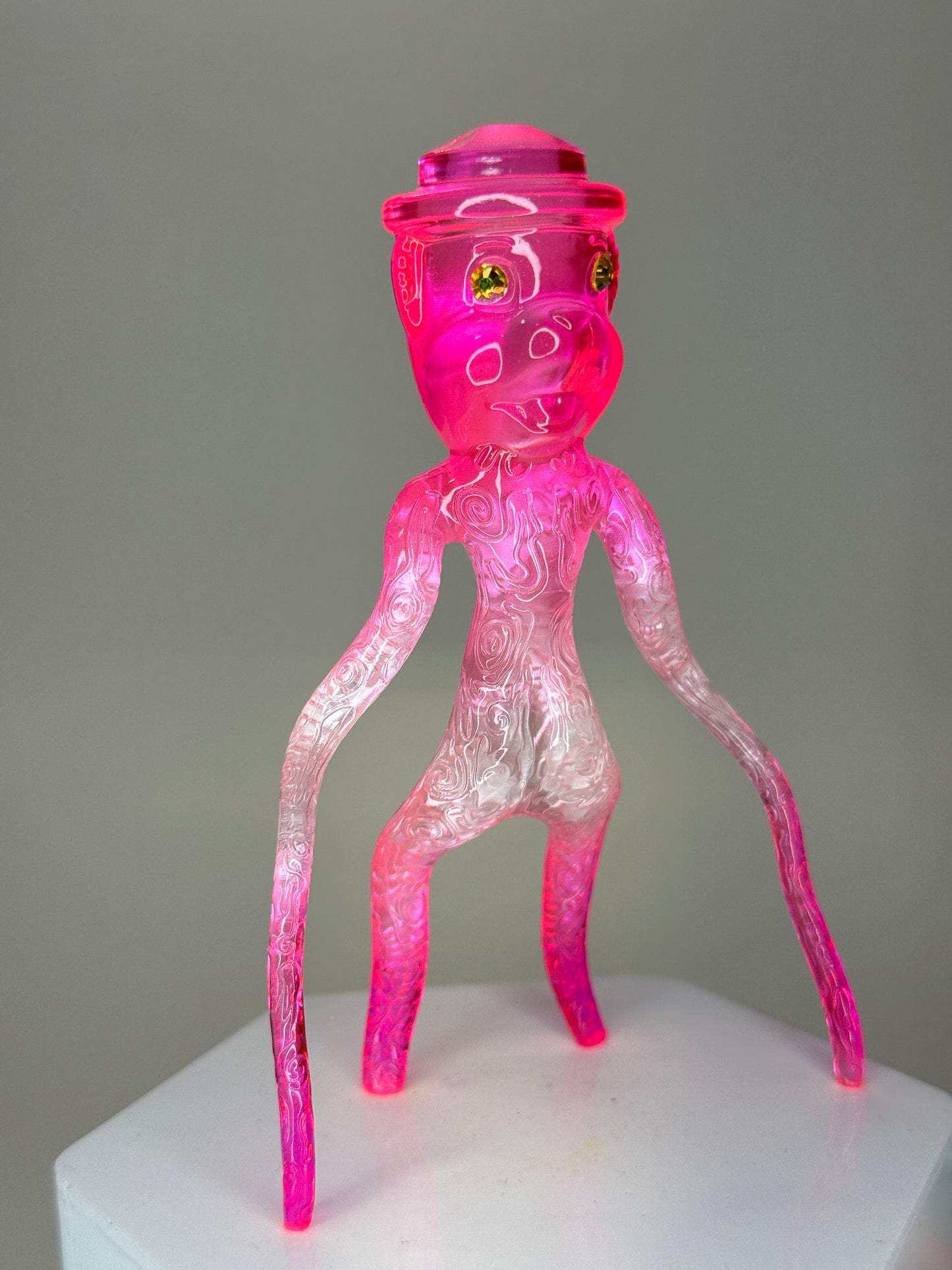 Bear Creeper: Pink/Silver