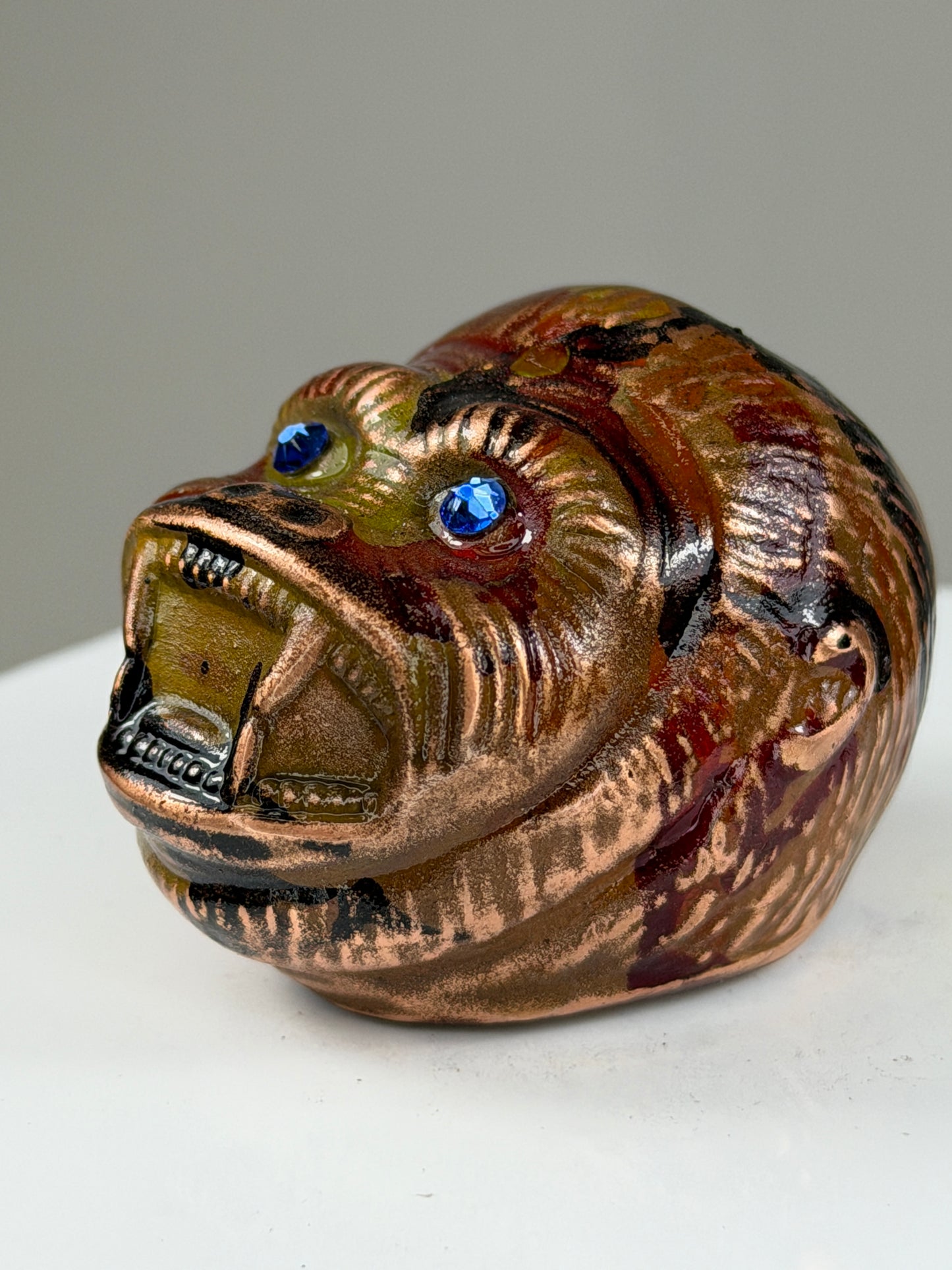 Ape Head: Copper Plated Color Remove