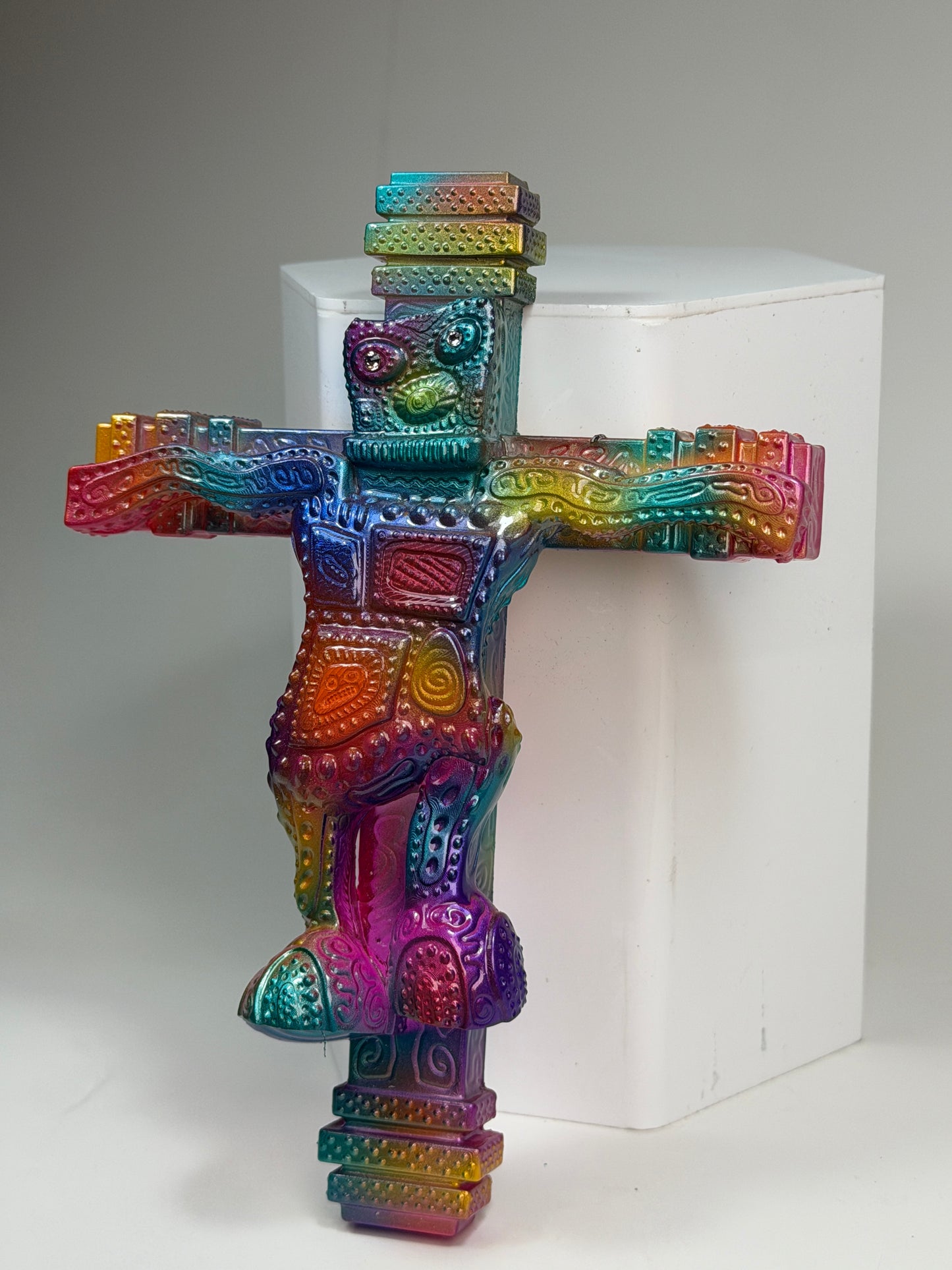Wonky Robot Up on the Cross: Peaceful