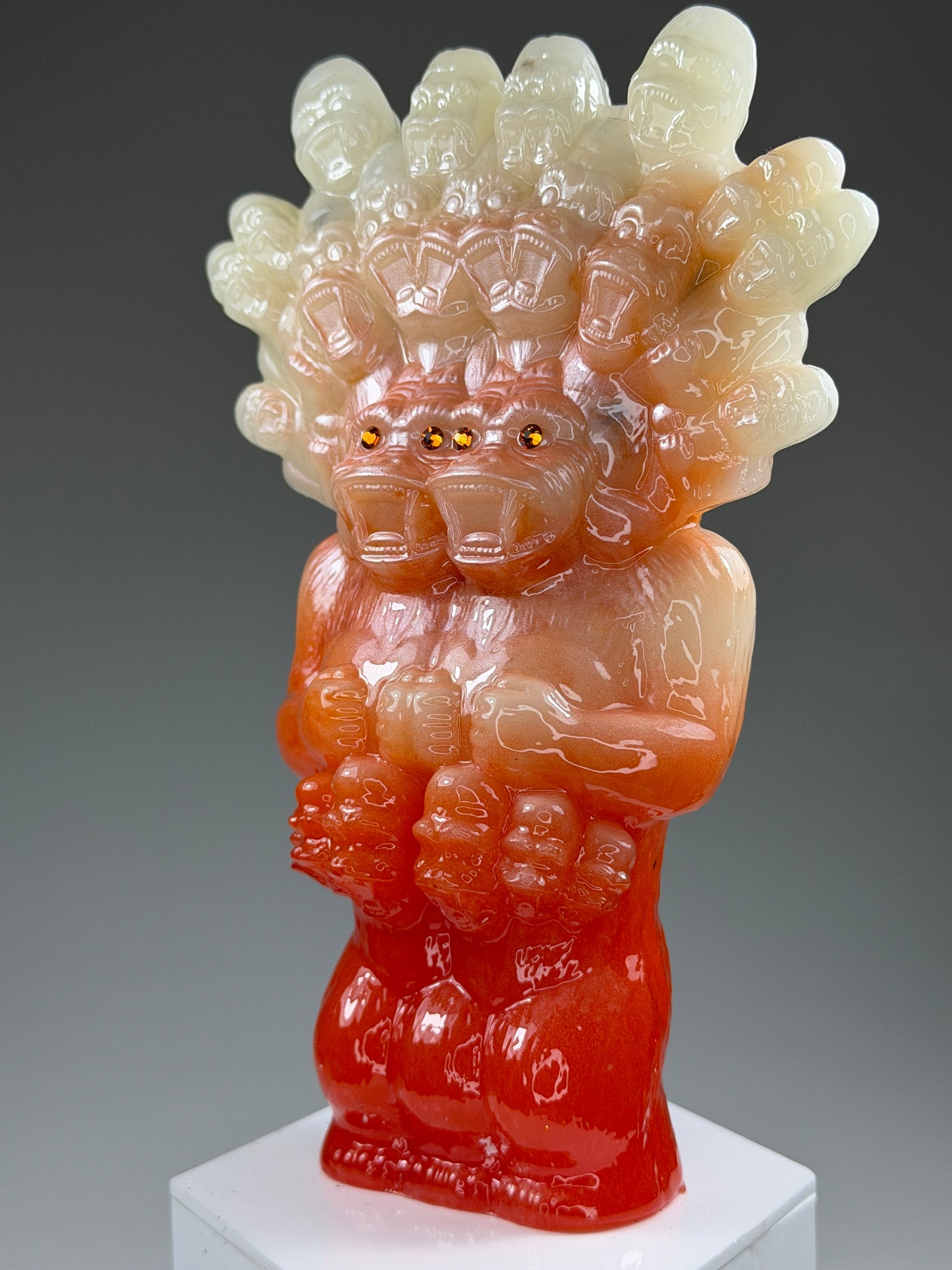 Mega God Ape Lord Freak: White/Orange Fade Glow