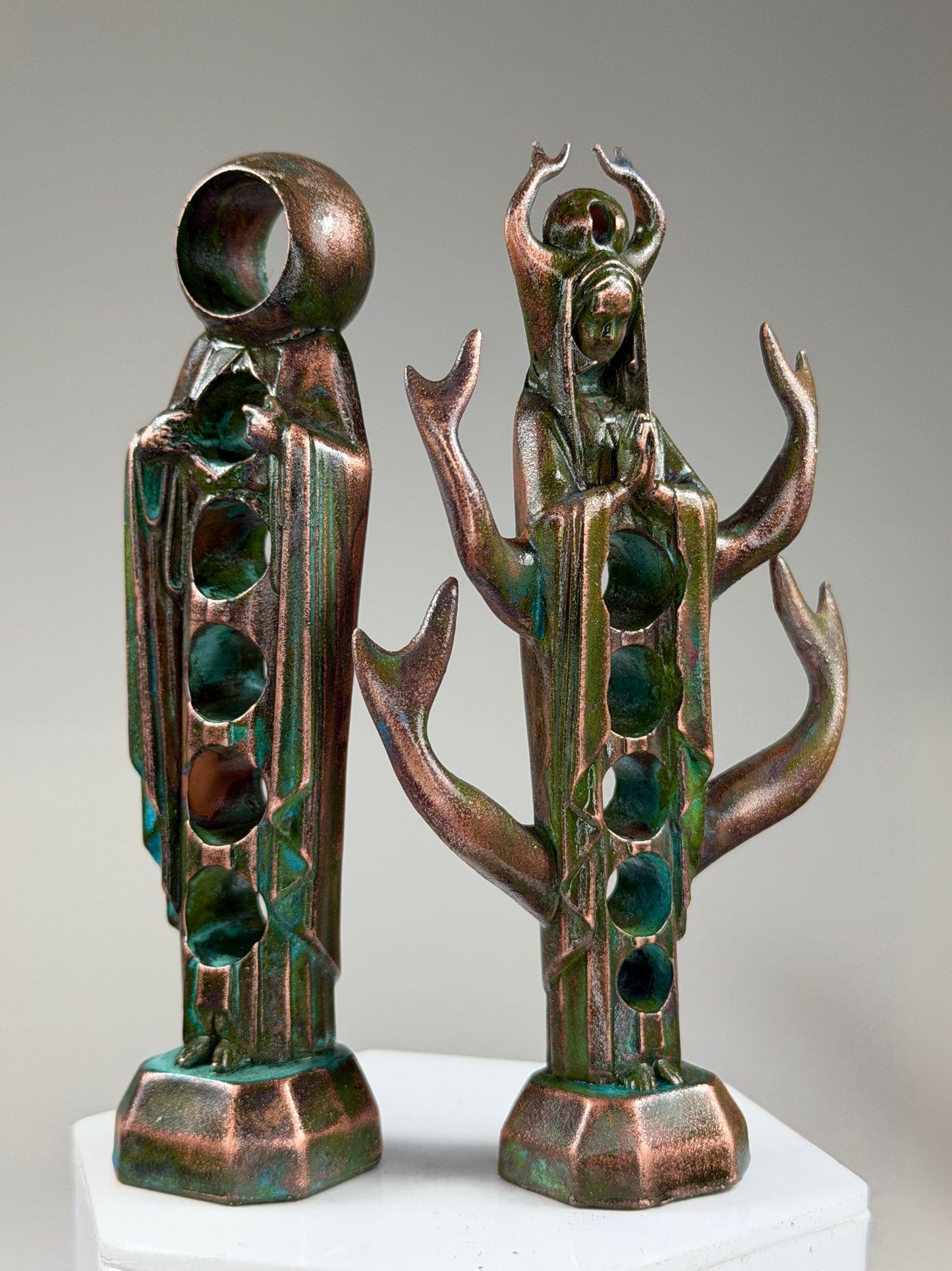 Whole Jesus and Mary Neo: Copper Plated