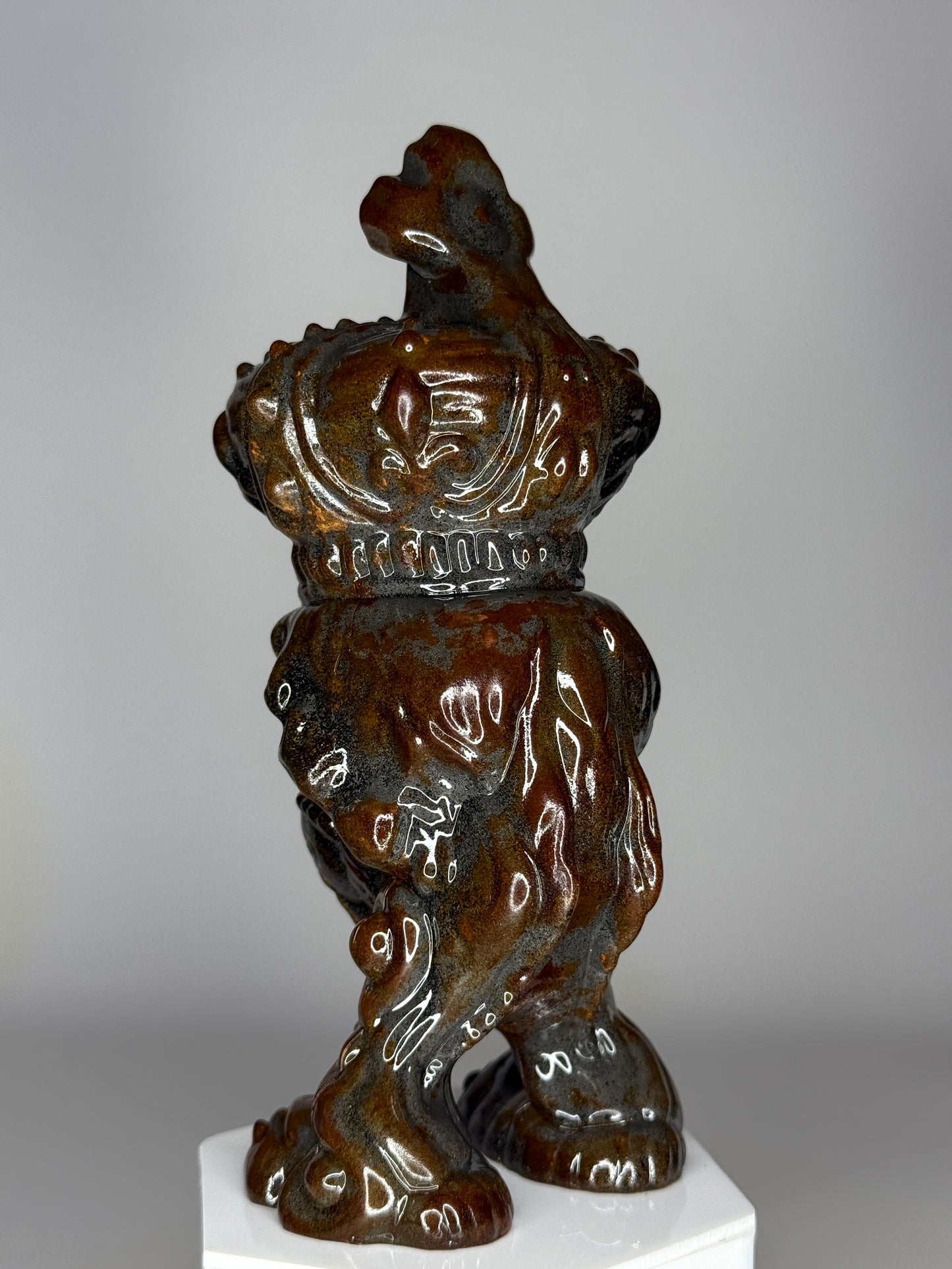 Mecha Faith Hopper: Cold Cast Iron, Rusted