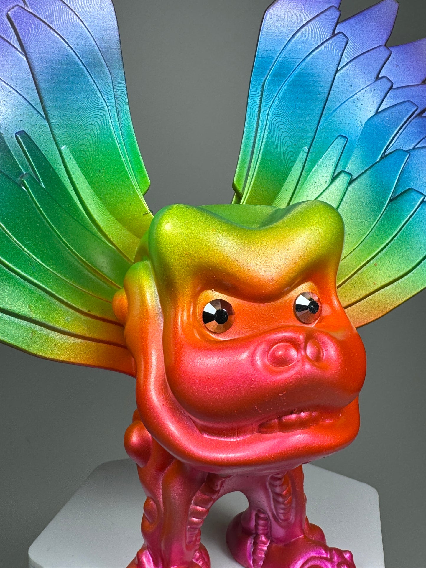 Winged Mecha Ape Hopper: Rainbow Chrome