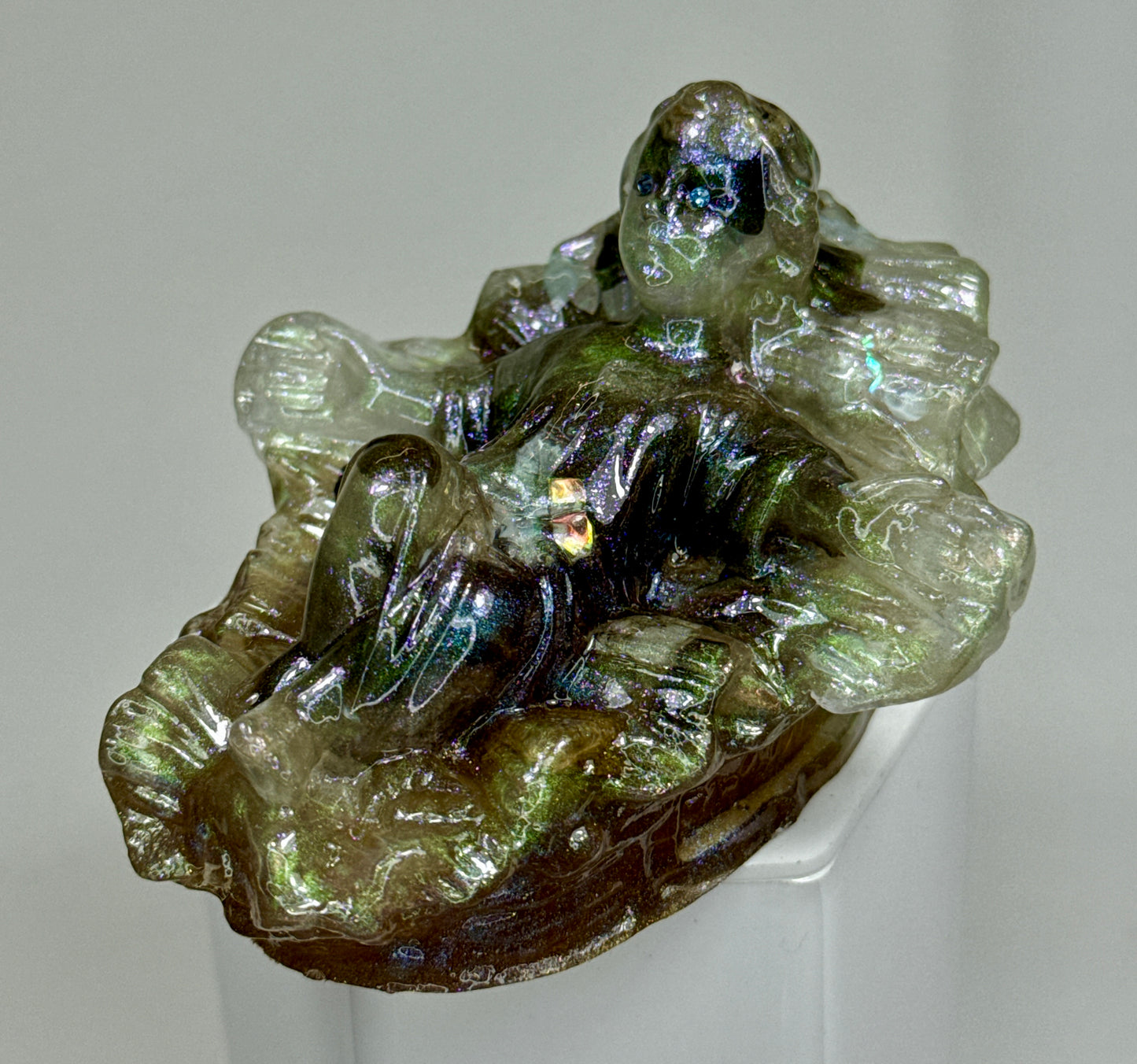 Big Hand Baby Jesus: Pearlescent Child for Jenn