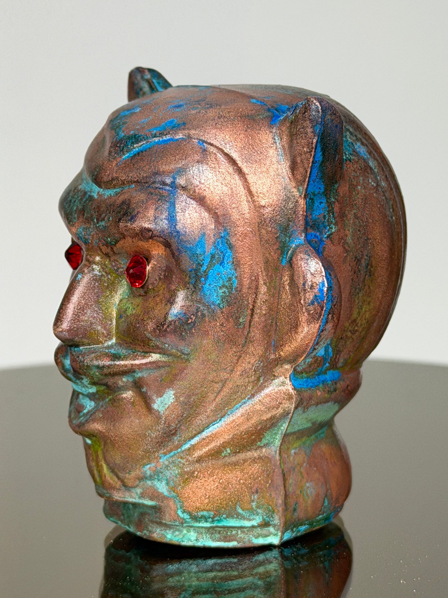 Devil Head: Copper Plated Ceramic