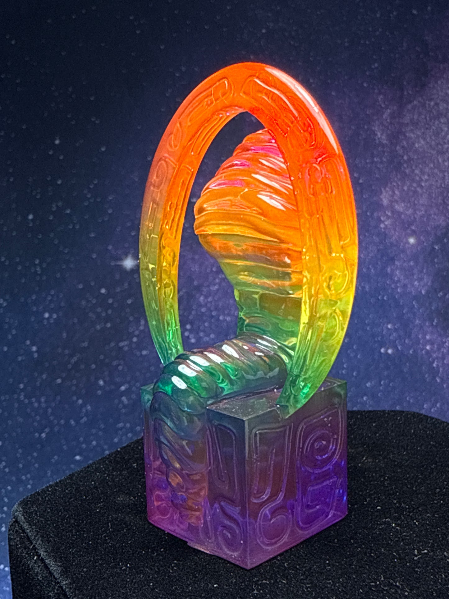 Egyptian Cobra: Transparent Rainbow