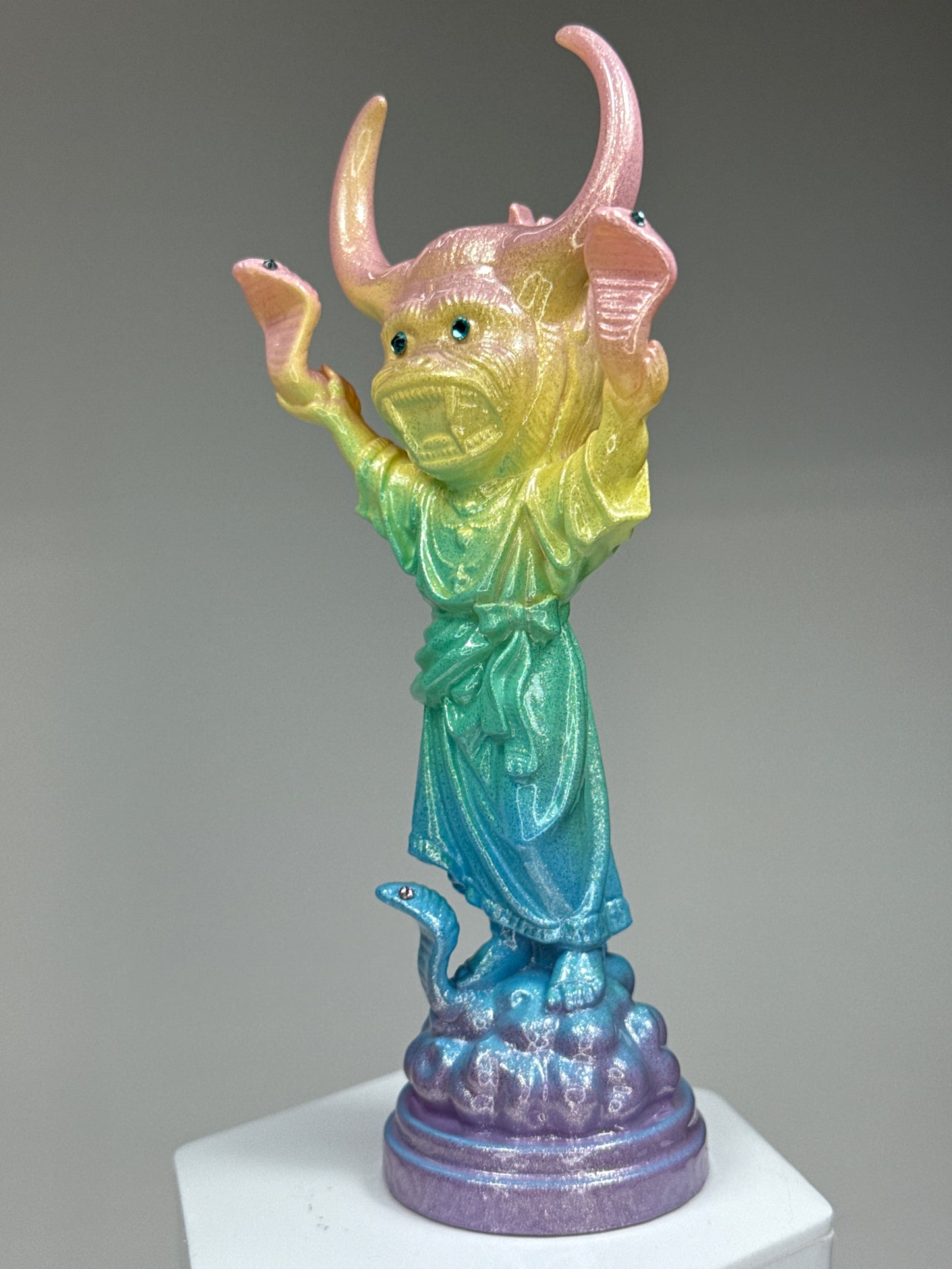 Snake Handler: Pastel Silver Rainbow