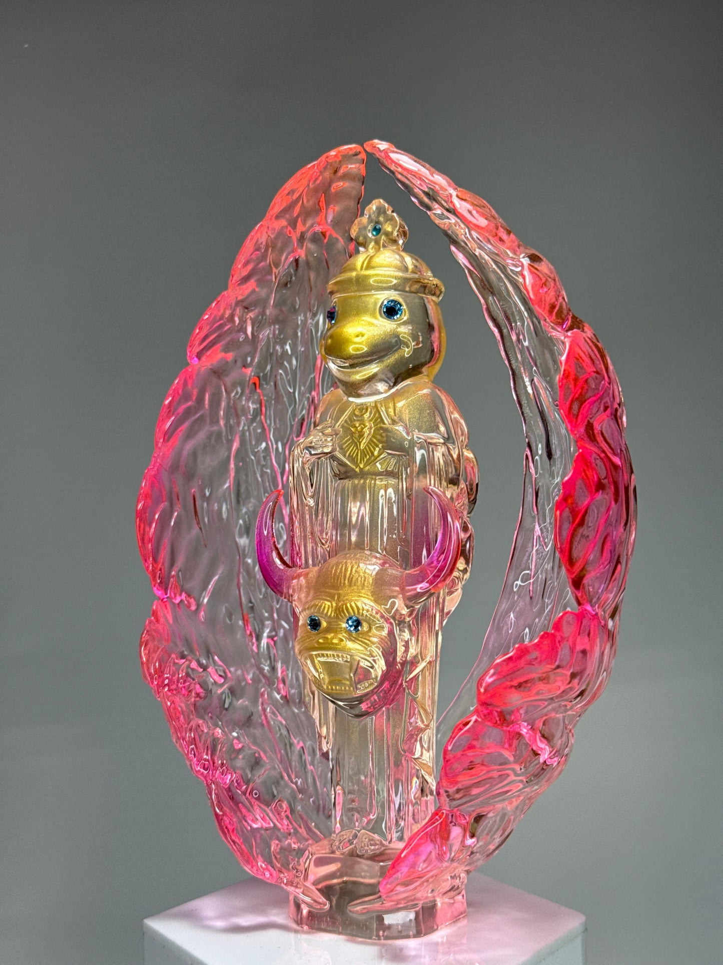 Turtle at the End of Days: Pink/Gold/Clear