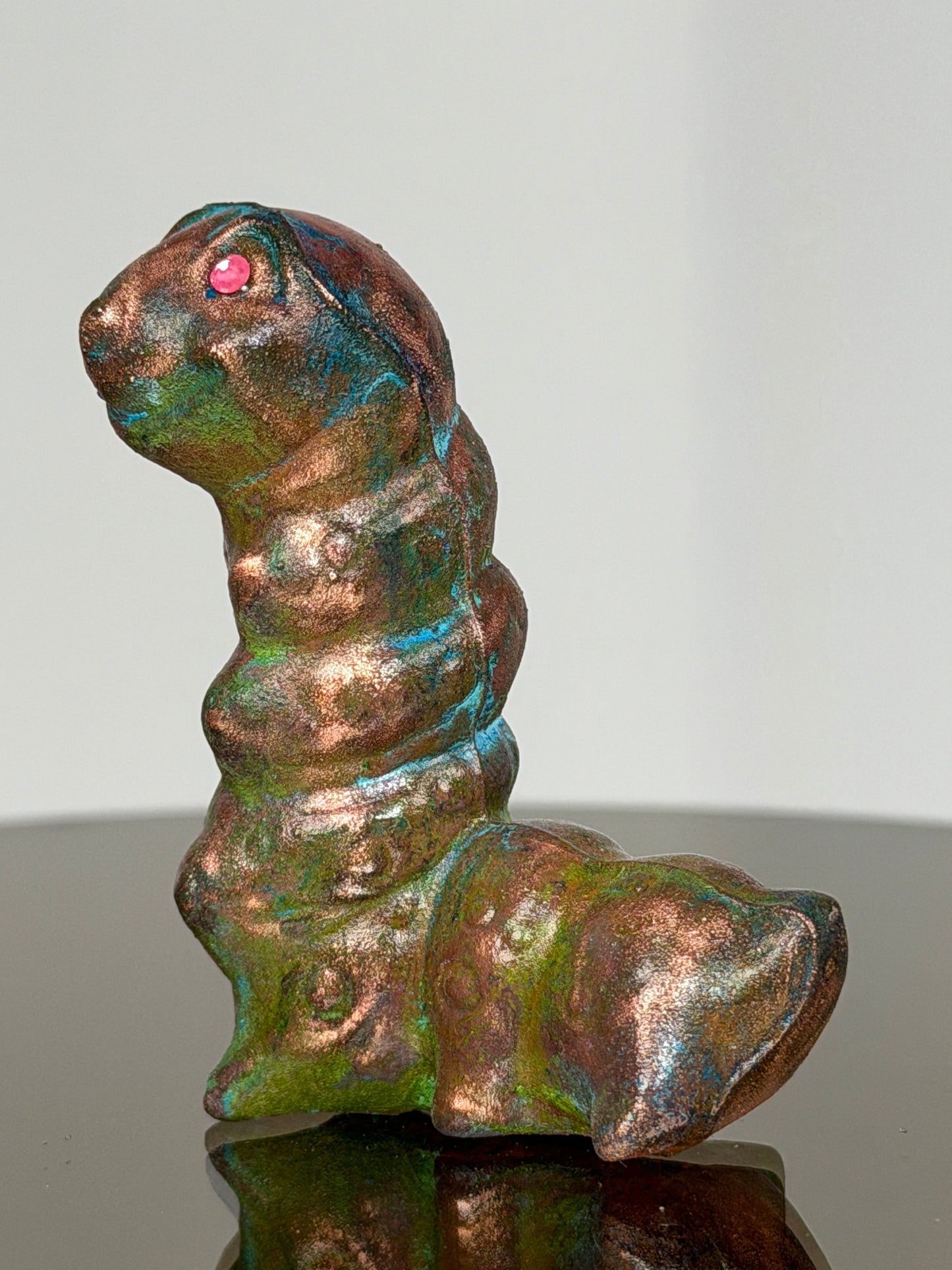 Old Worm: Copper Plated Ceramic