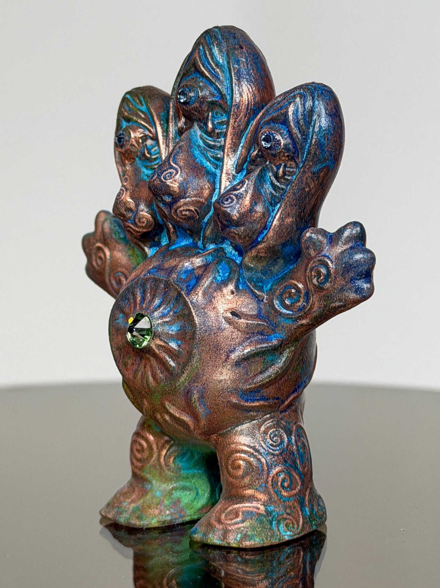 Sad Dog Eyeball Troll: Copper Plated Cry