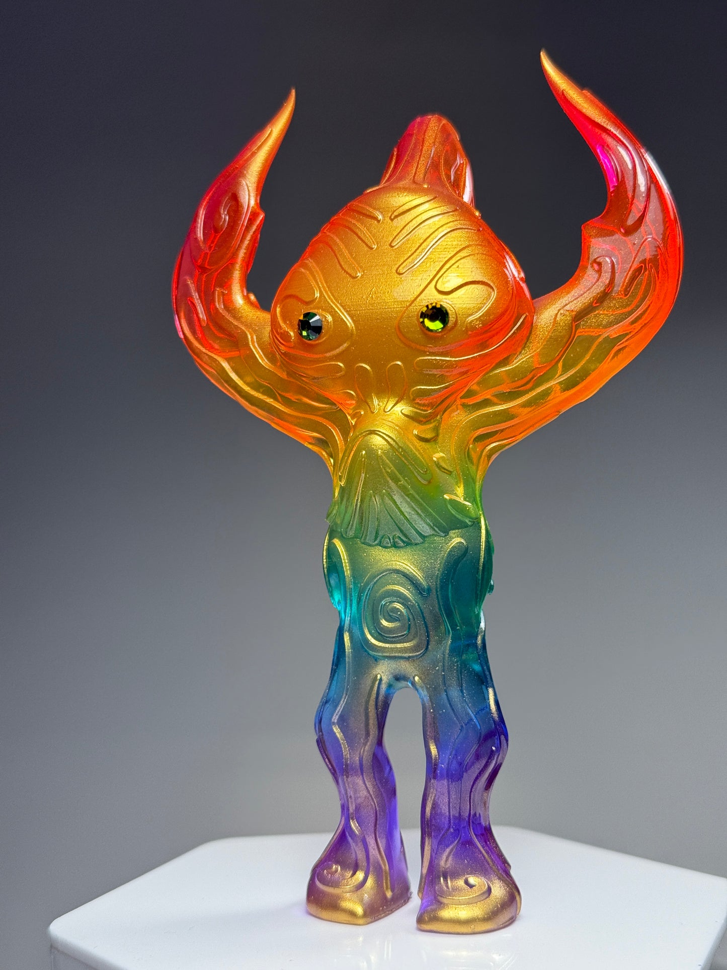 Robotic Galactic Graffiti Funk Tech Machine: Gold Rainbow