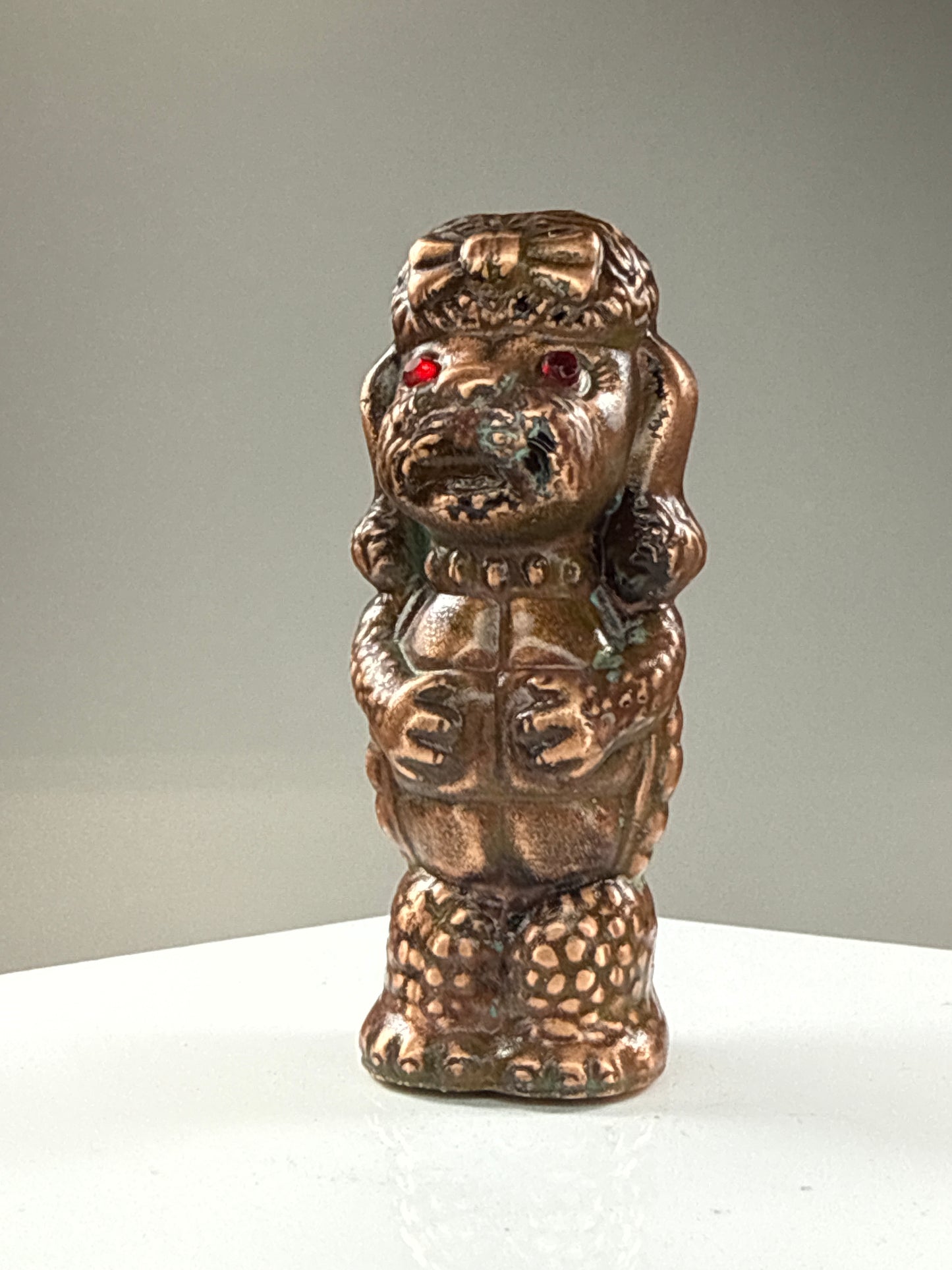 Poodle Turtle: Copper Plated Rubbled