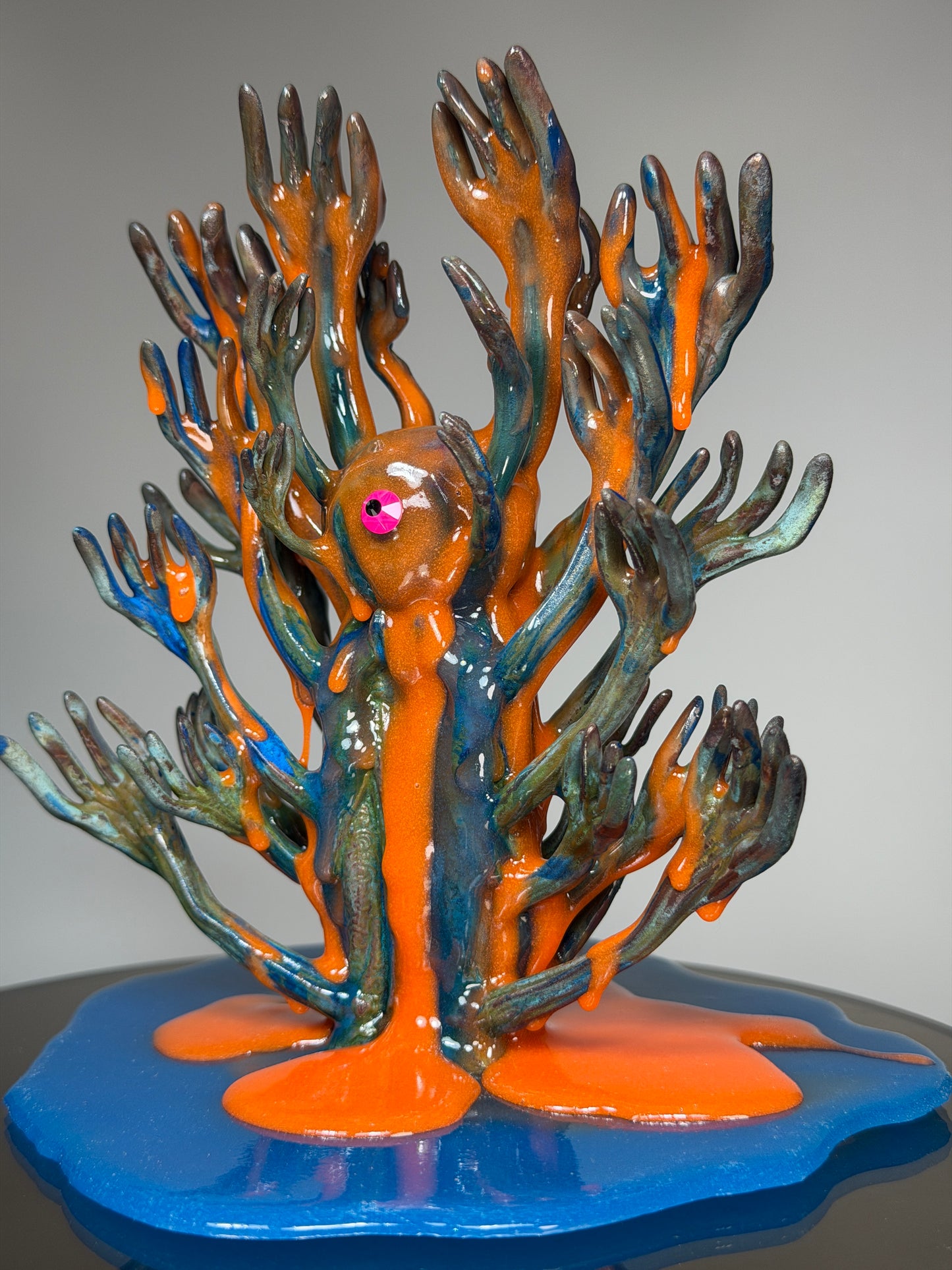 The Hands of God: Copper Plated Color Dump Glow Universe Insane