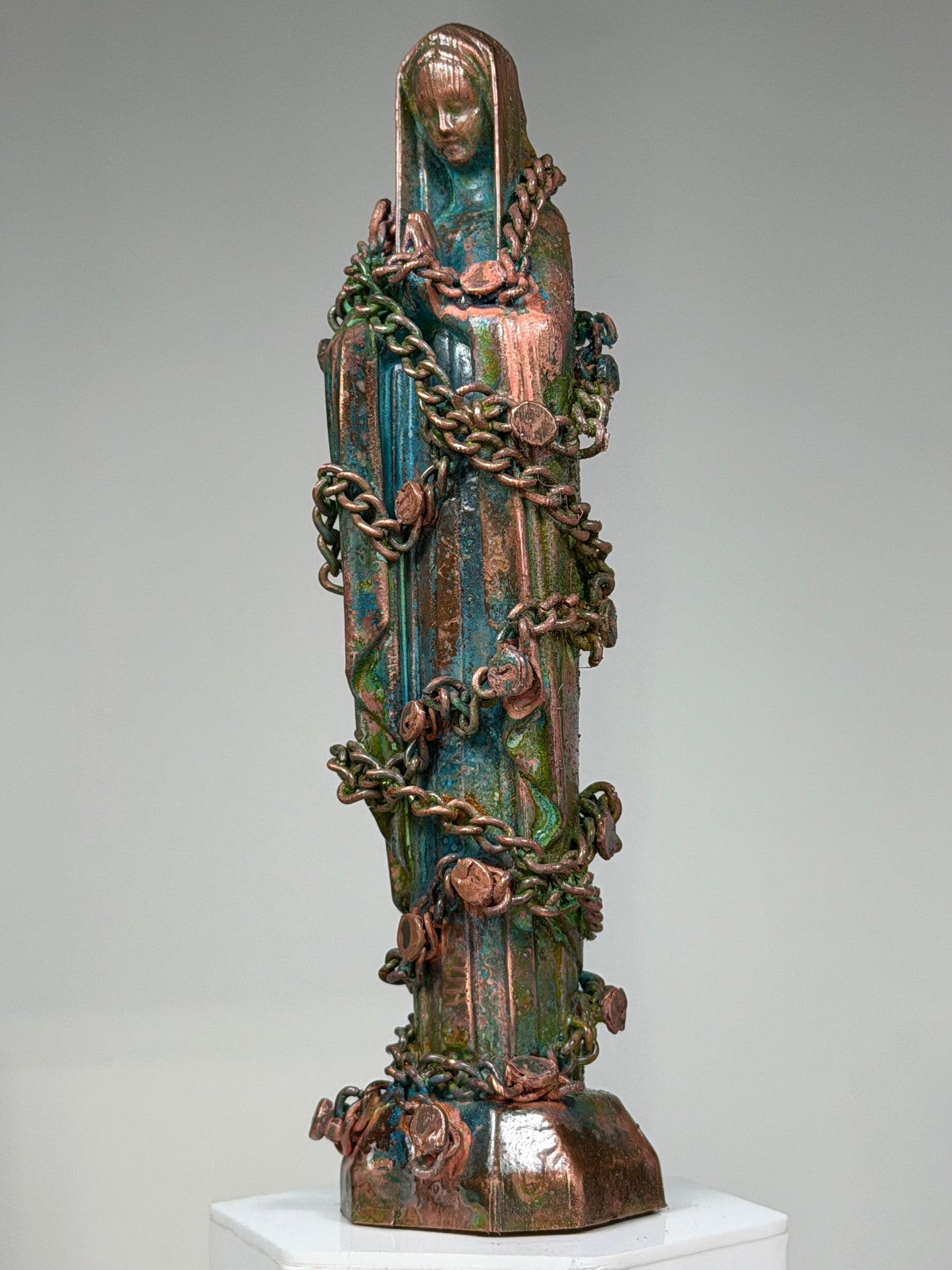 Modern Mary: Copper Plated and Chained