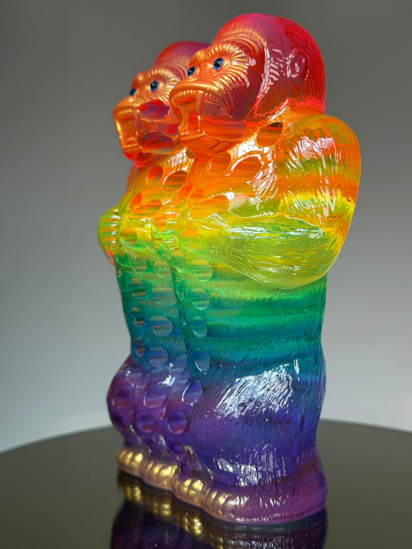 Perforated Ape Freak: Transparent Rainbow