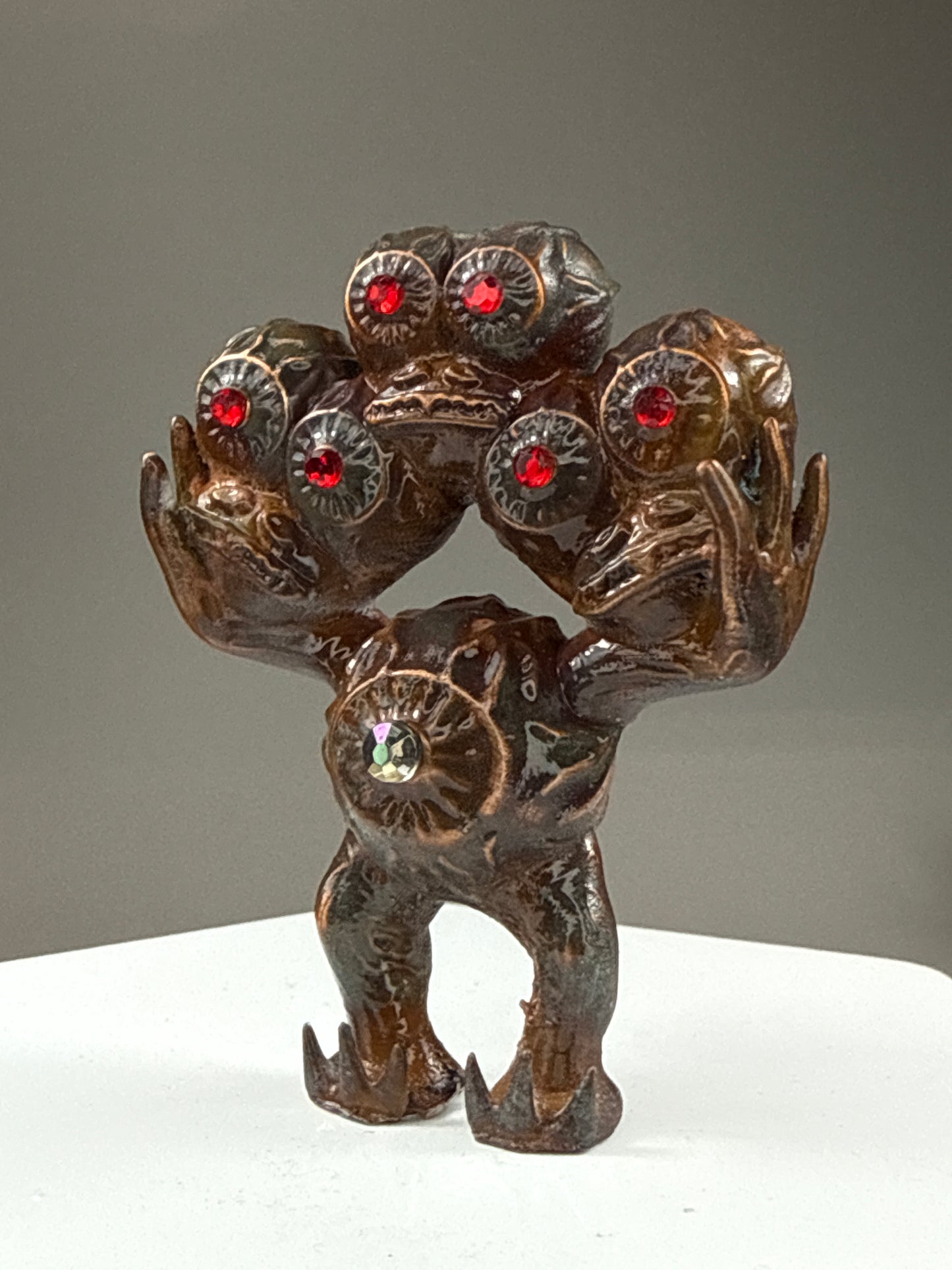 Eyeball Freak: 3 Heads Copper Plated