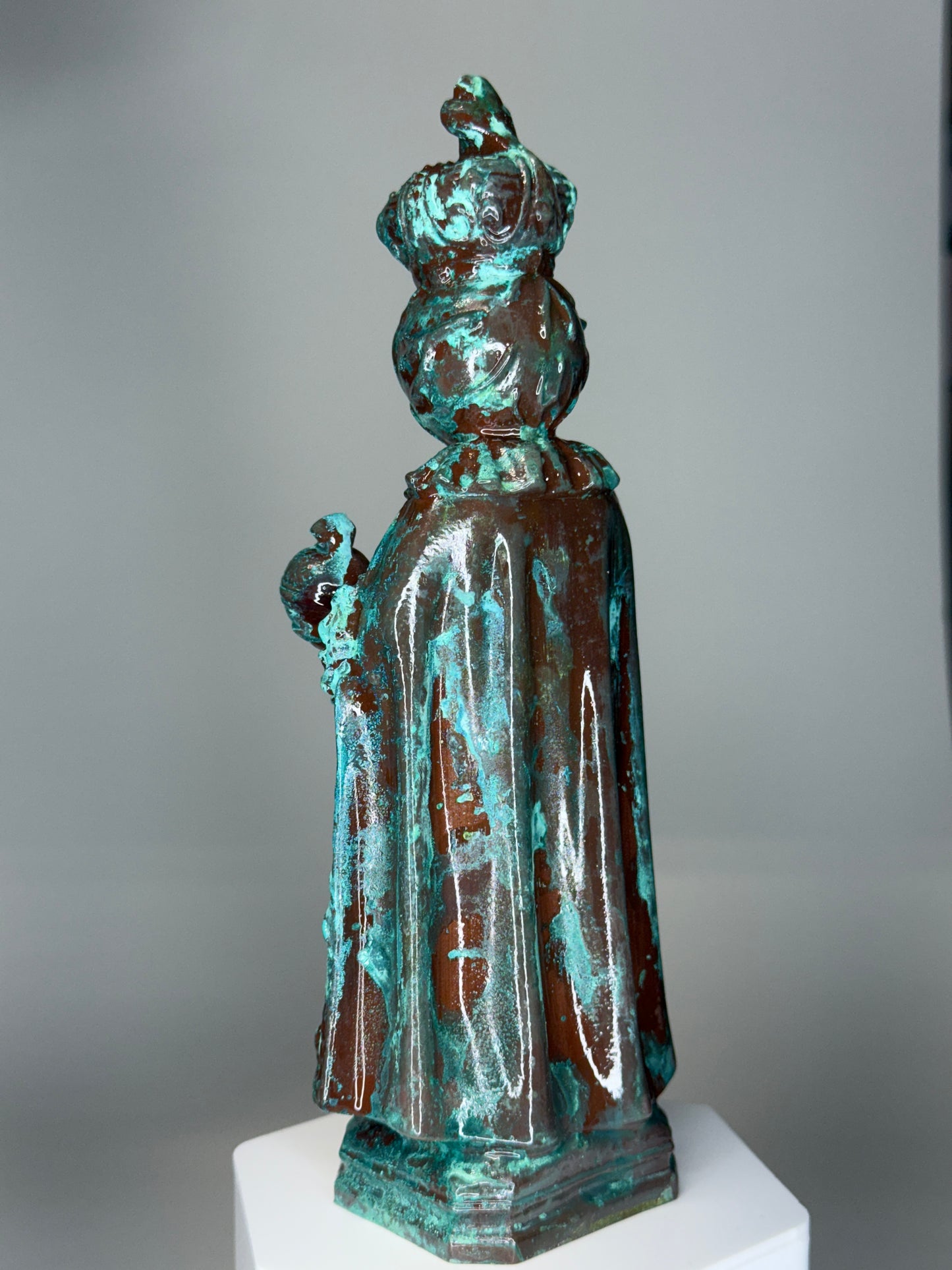 Saint Eye: Cold Cast Copper, Corroded