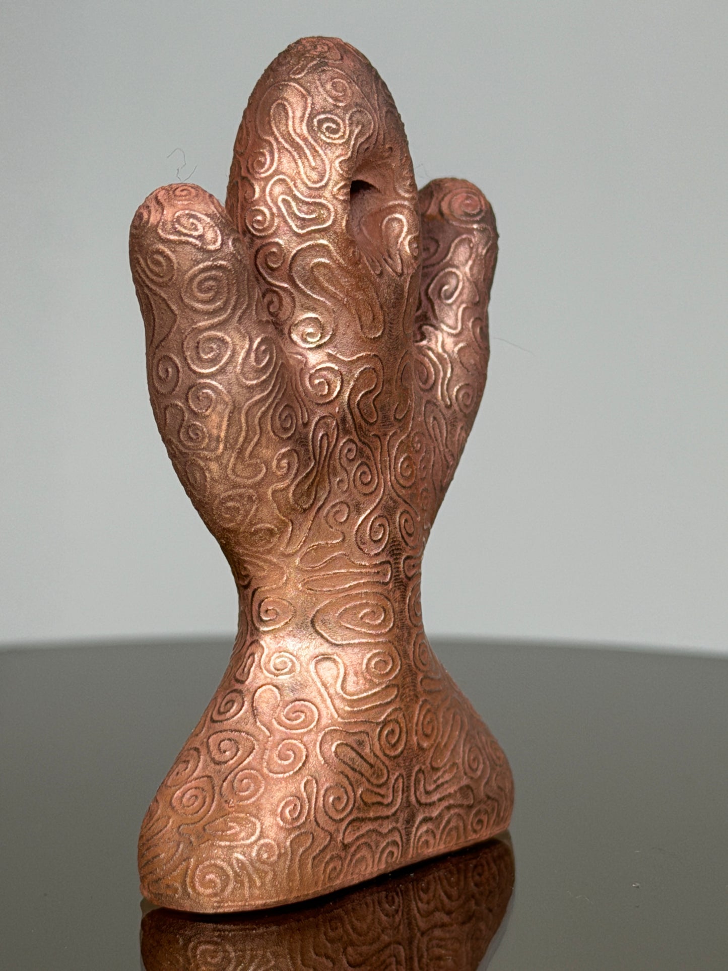 Glyph Number One: Copper Plated Polished