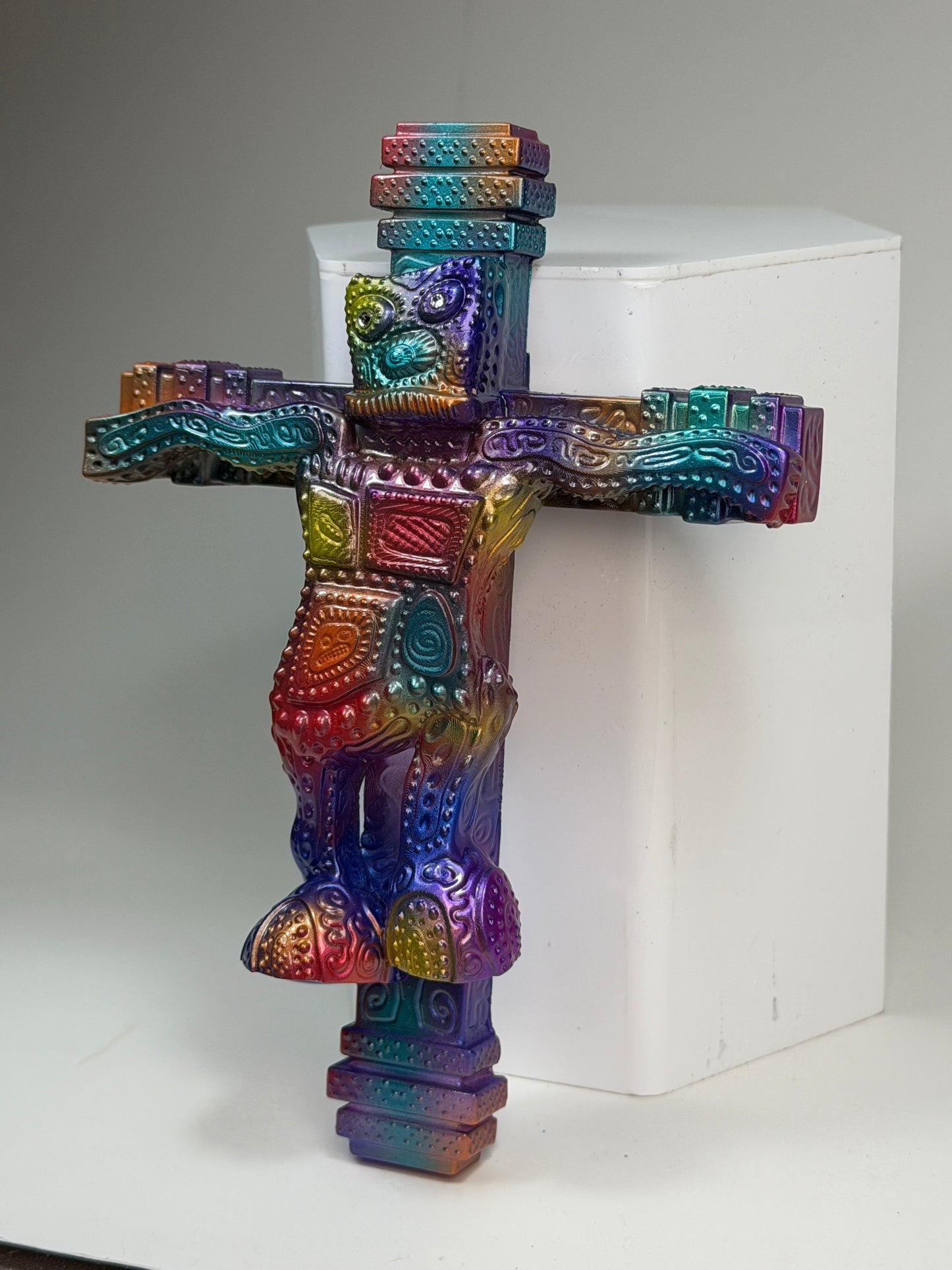 Wonky Robot Up on the Cross: Violent