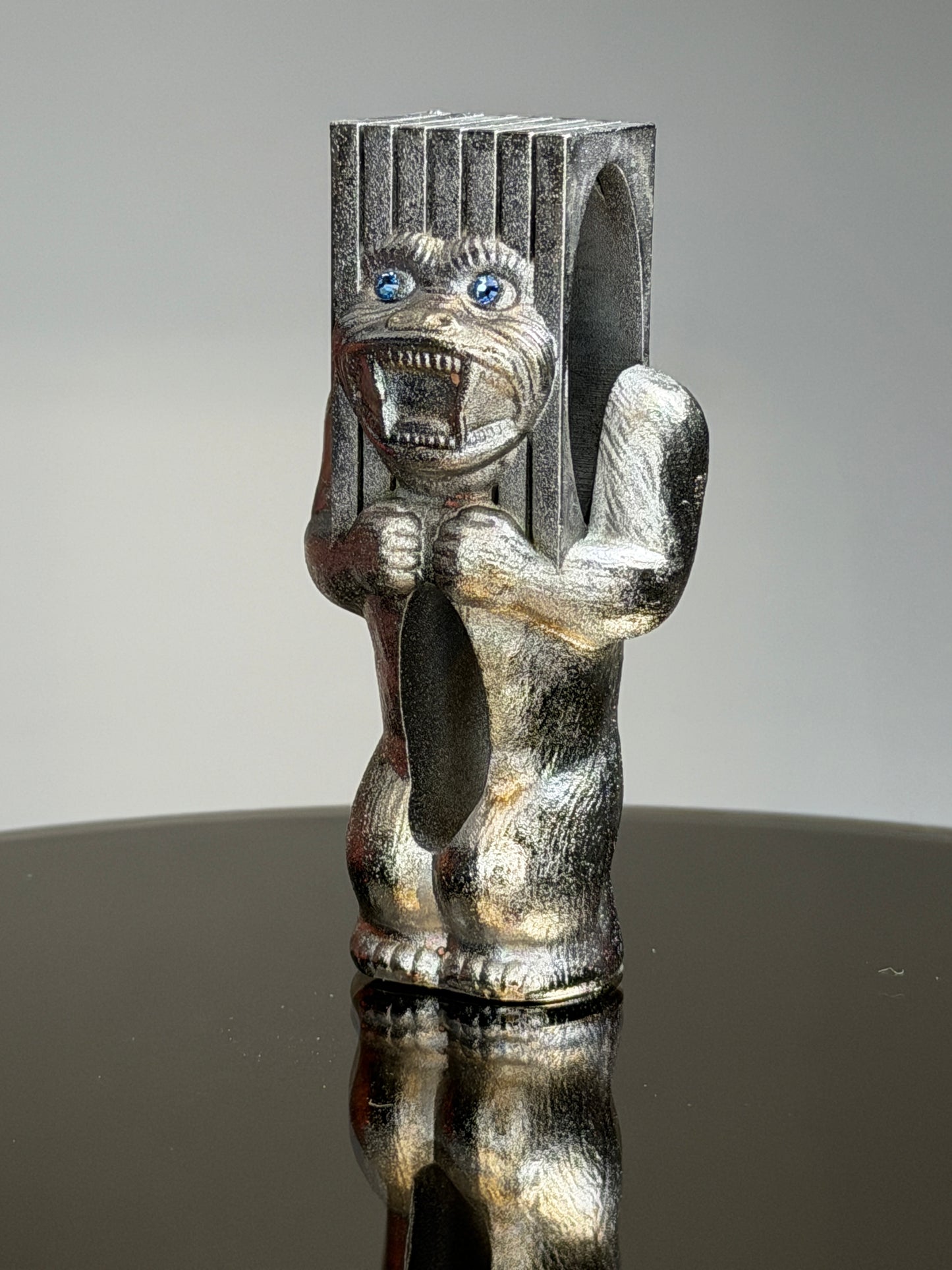 Monolith Head Ape: Chrome Plated Blocky