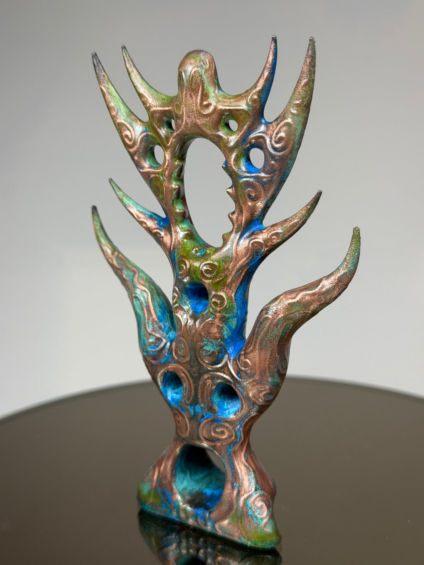 Glyph Number Nine: Copper Plated Sharp Flow