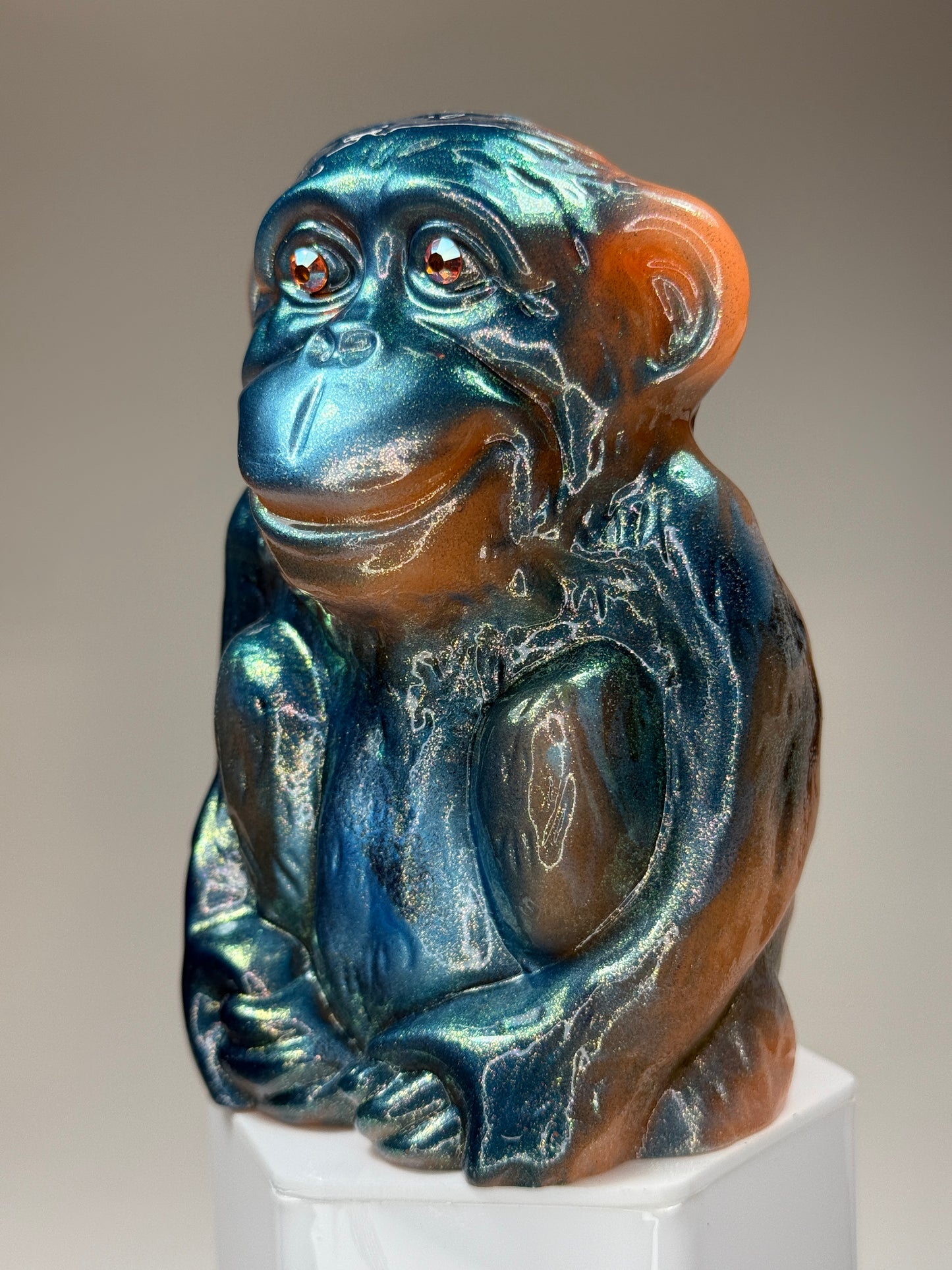 Sitting Monkey: Orange Glow Squat