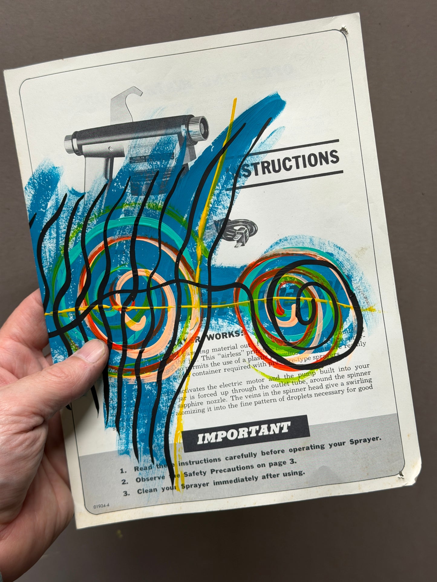 Paint Sprayer Instructions 01934-4