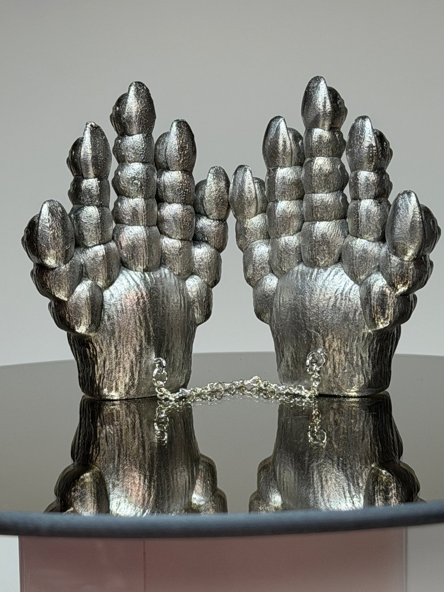 Ape Head Claws: Chrome Plated Pure Chained Set