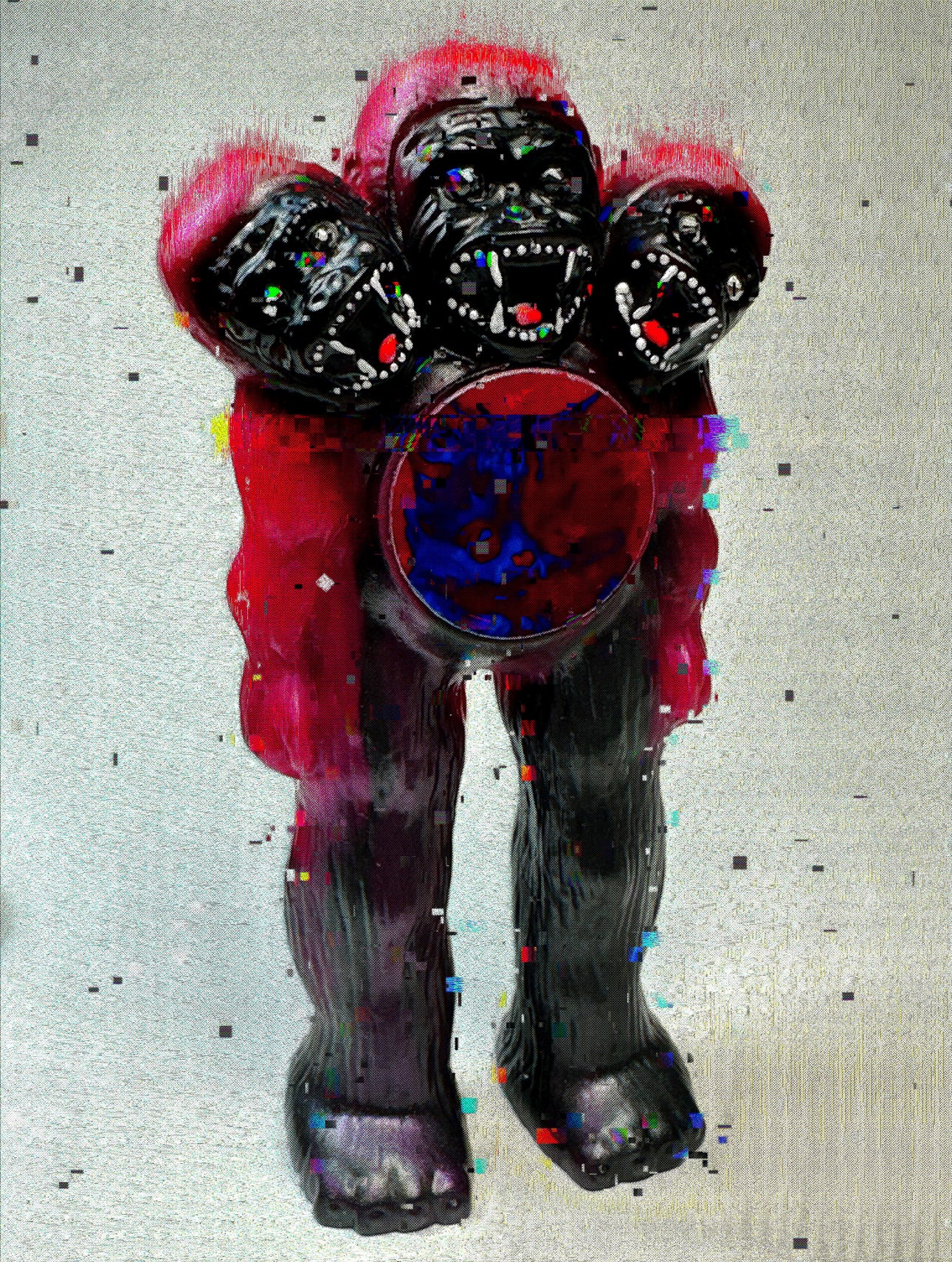 Glitched FAKE AstroKat Print