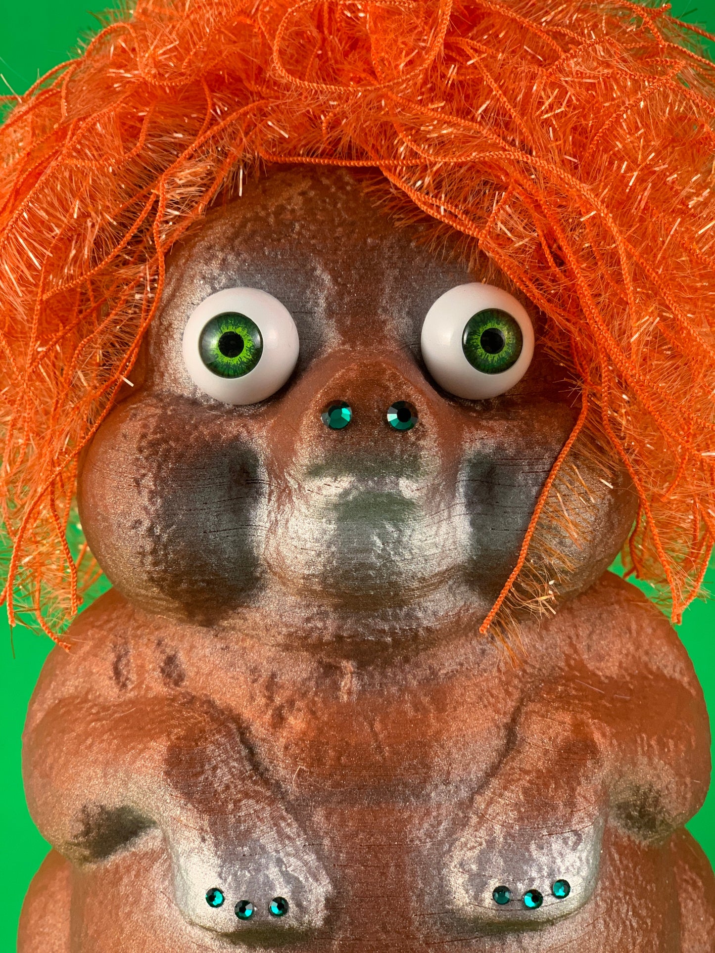 Metalic Brown Pig with Silver Highlights