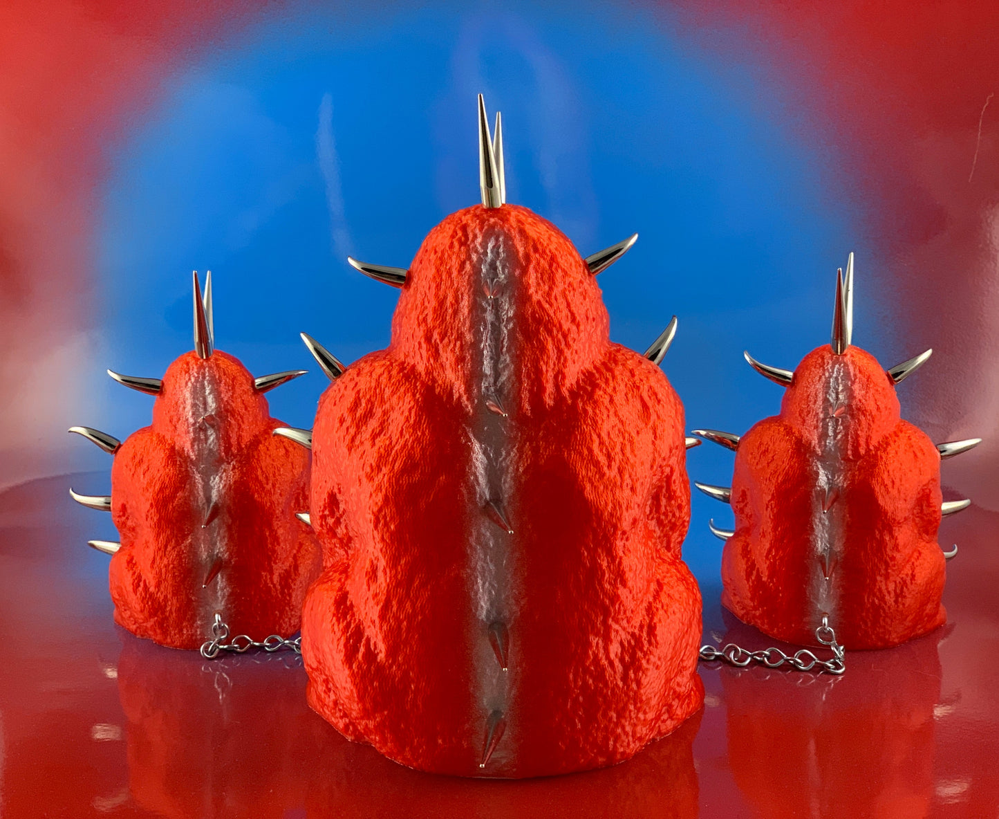 Red and Silver Chained Spike Apes