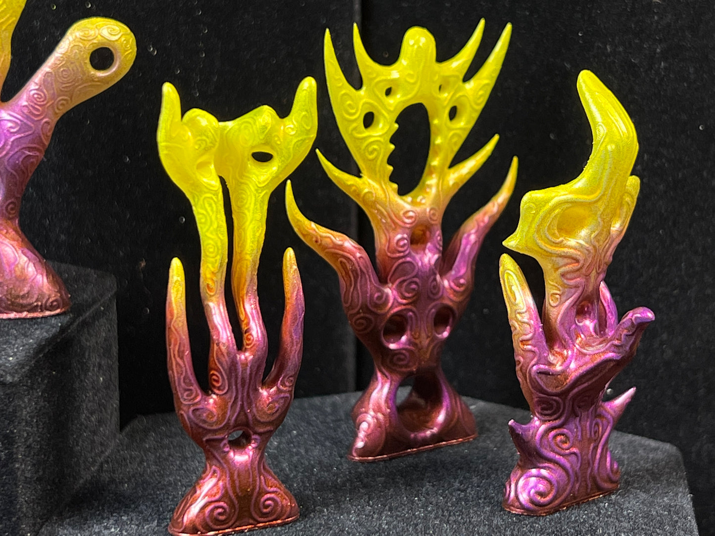 Thirteen Glyphs of the Distant Future: Yellow/Purple/Red Oxide Chrome