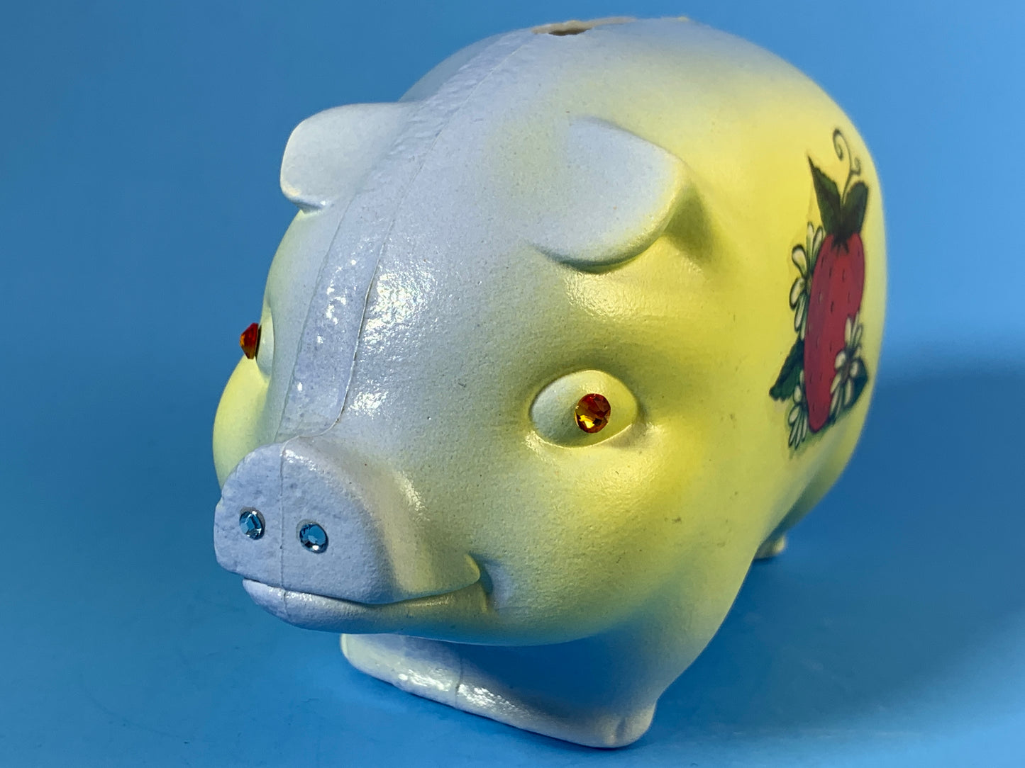 Piggy Bank with Strawberries