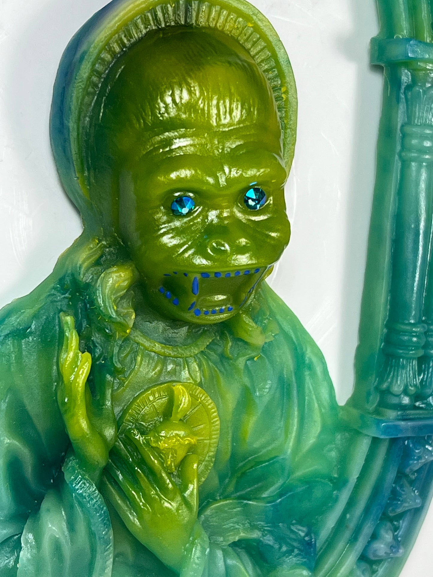 Bootleg Jesus Ape: Marbled Green/Blue