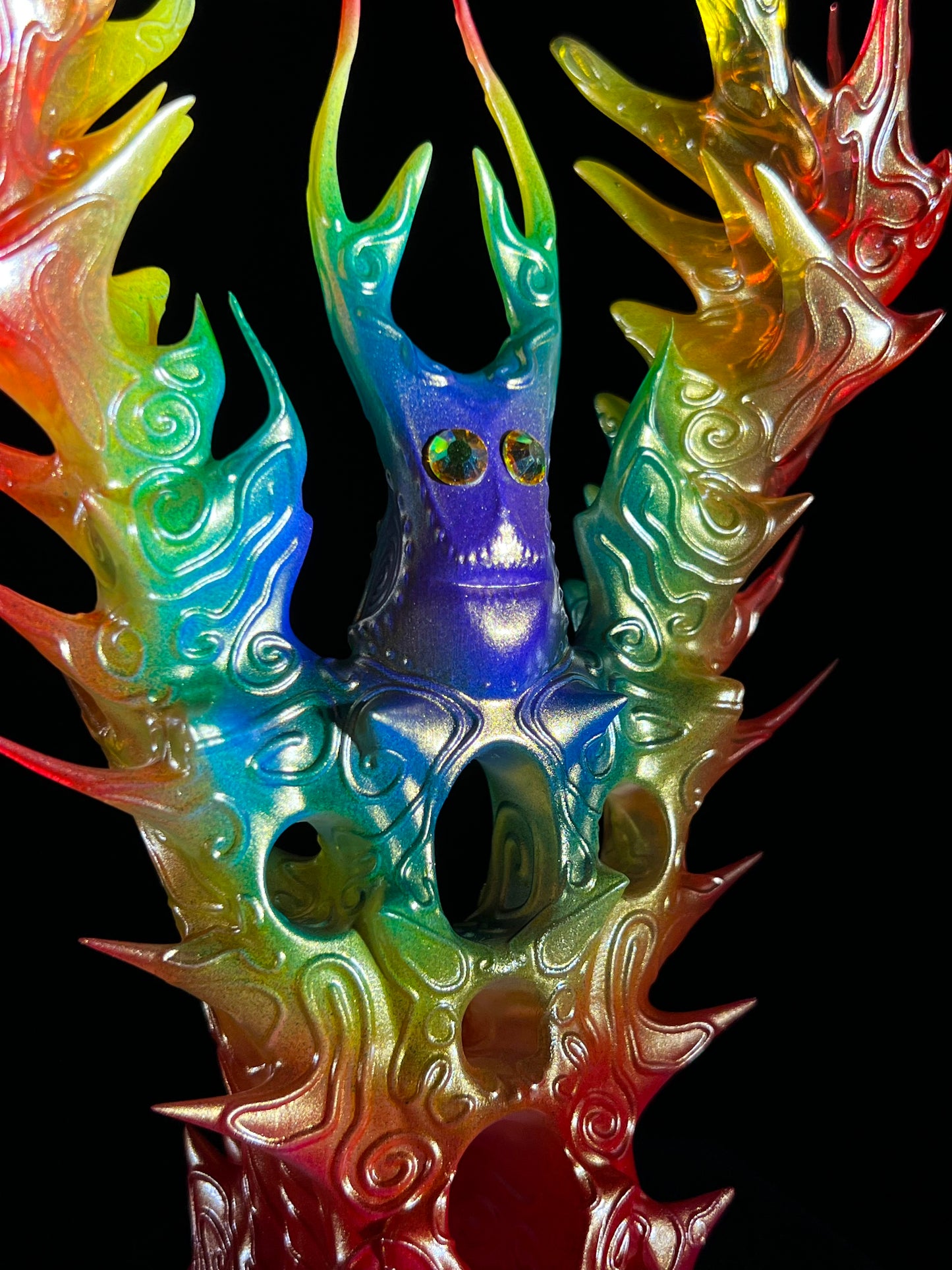 Robot Ghost Glyph: Rainbow Gold Chrome