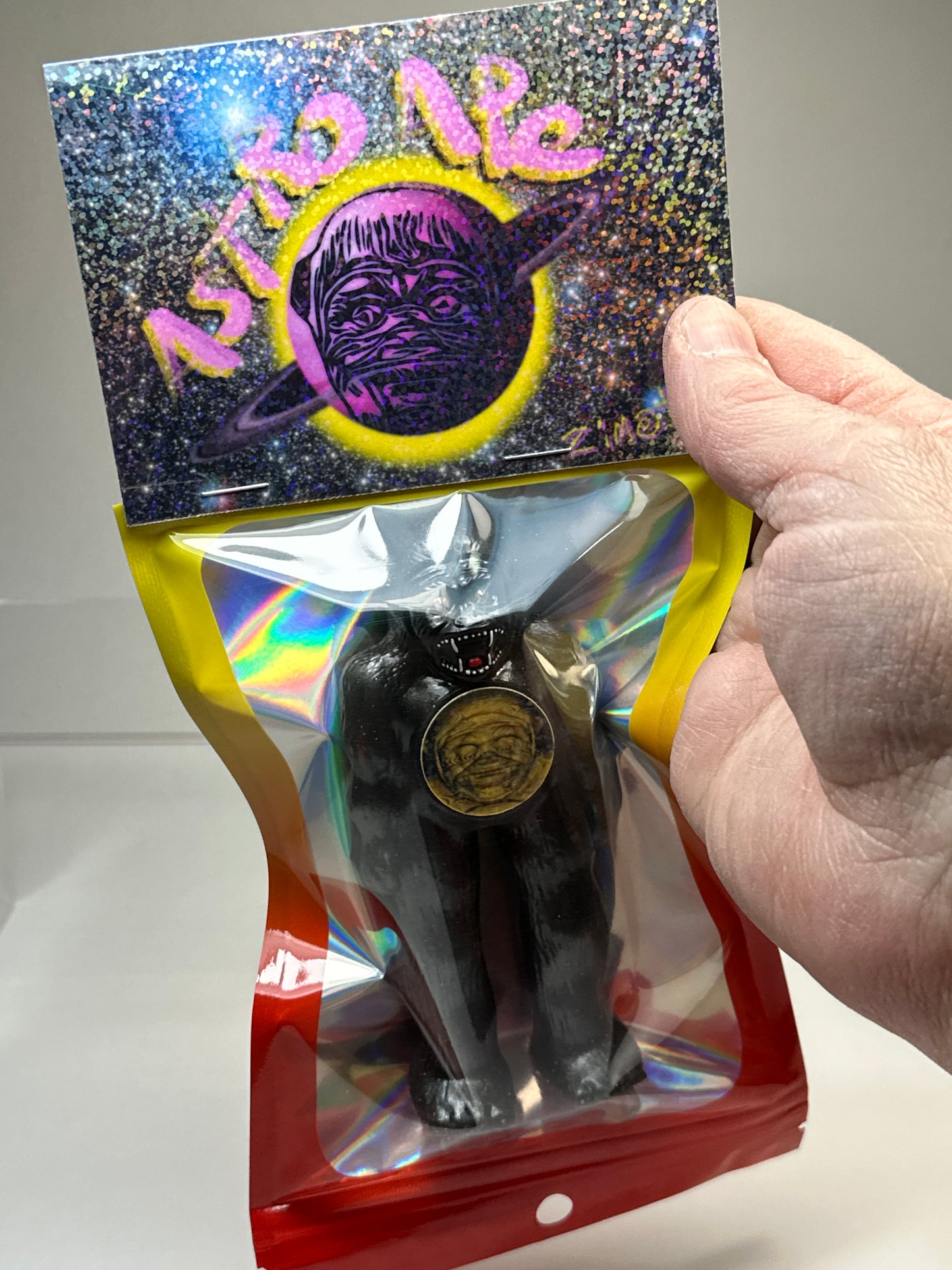 AstroApe: Black with Gold Glitter