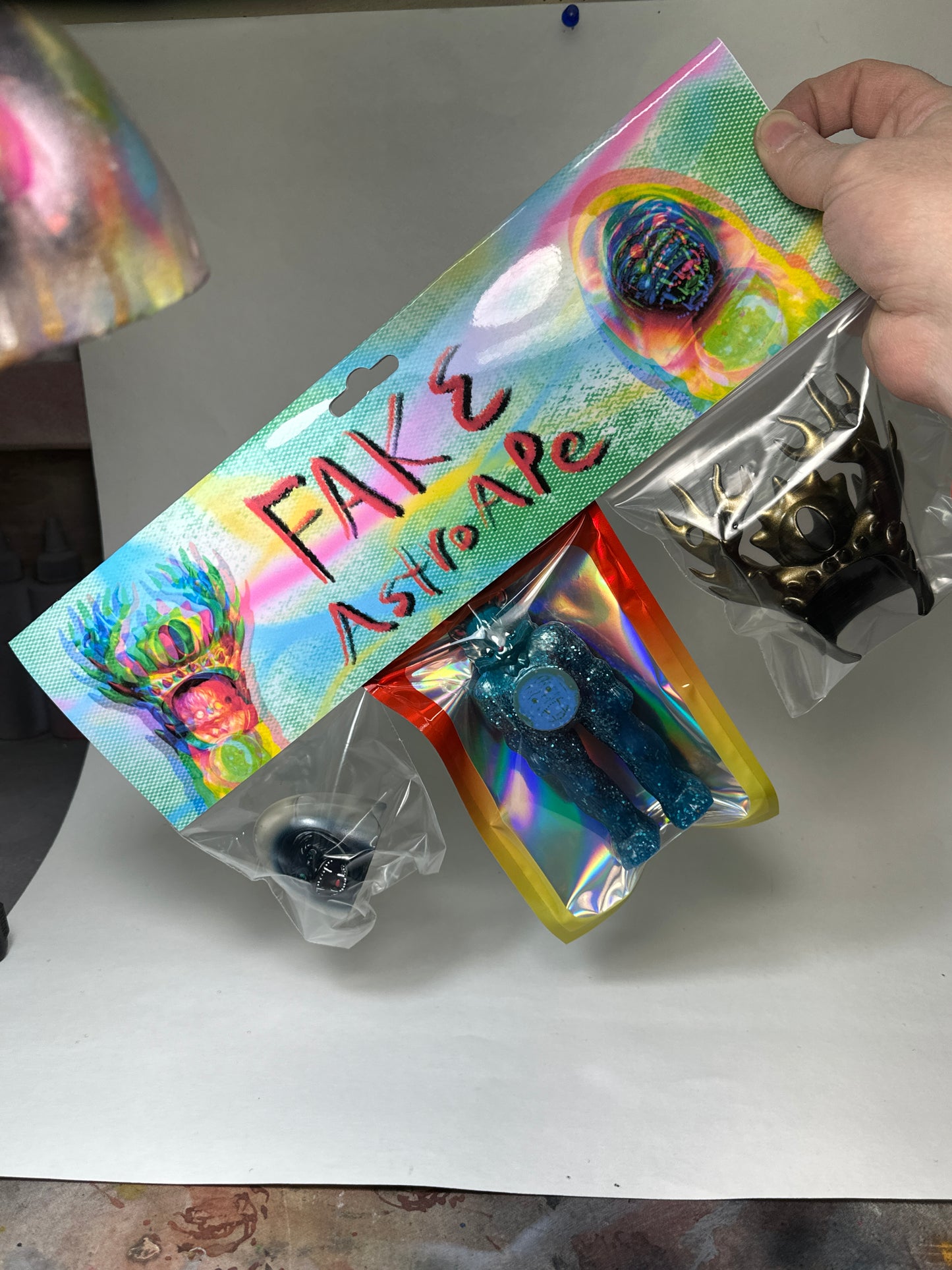 FAKE AstroApe: Glow in the Dark Stealth Glow Blue