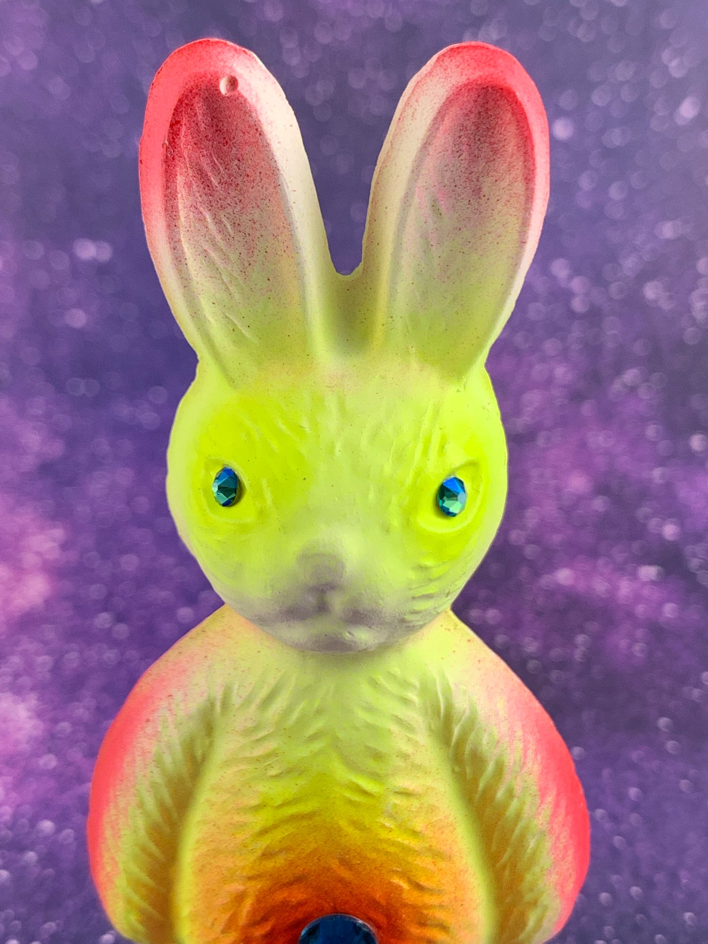 Toughie Rabbit: Fluorescent Yellow, Red and Orange