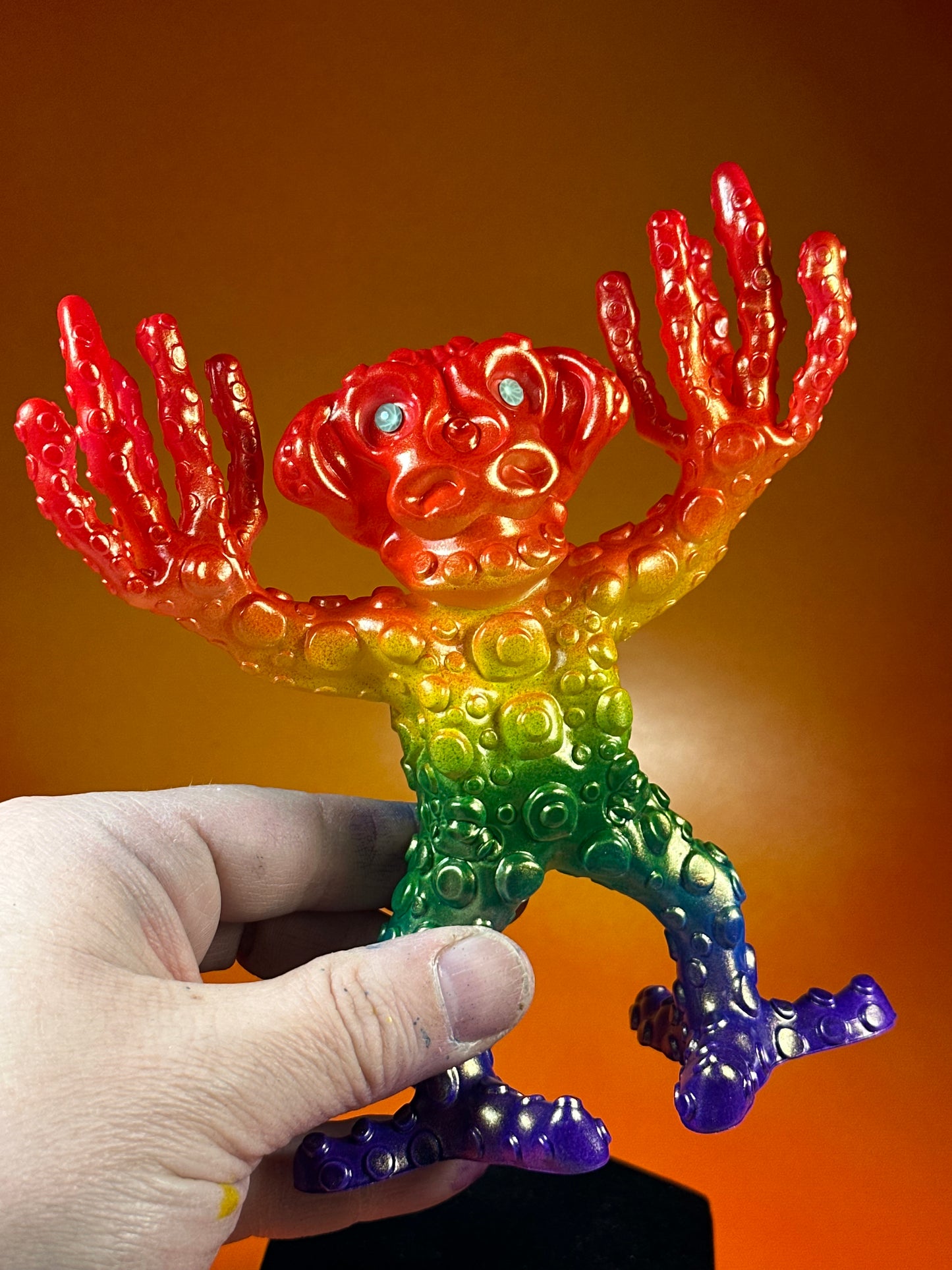 All Day Sucker: Gold Rainbow