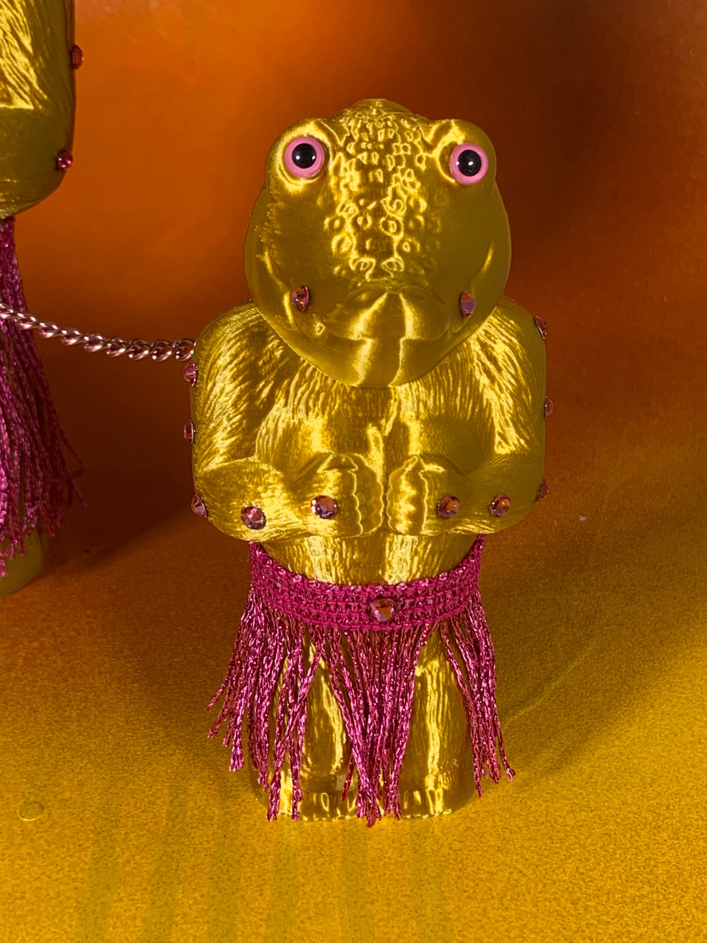 Crocodile Headed Apes: Gold with Pink Hula Gear