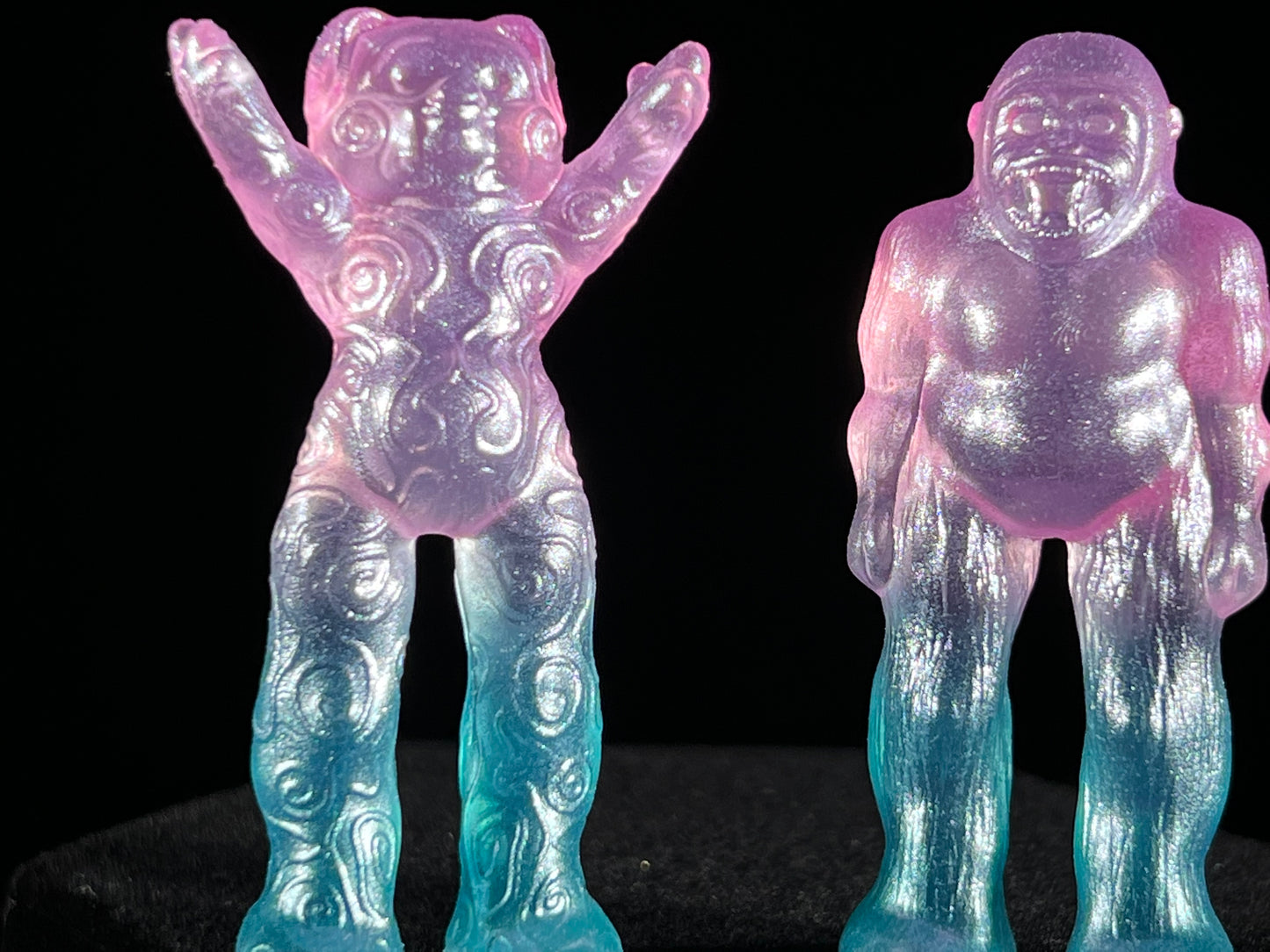 Long Leg League: Metallic Pastel Pink/Blue