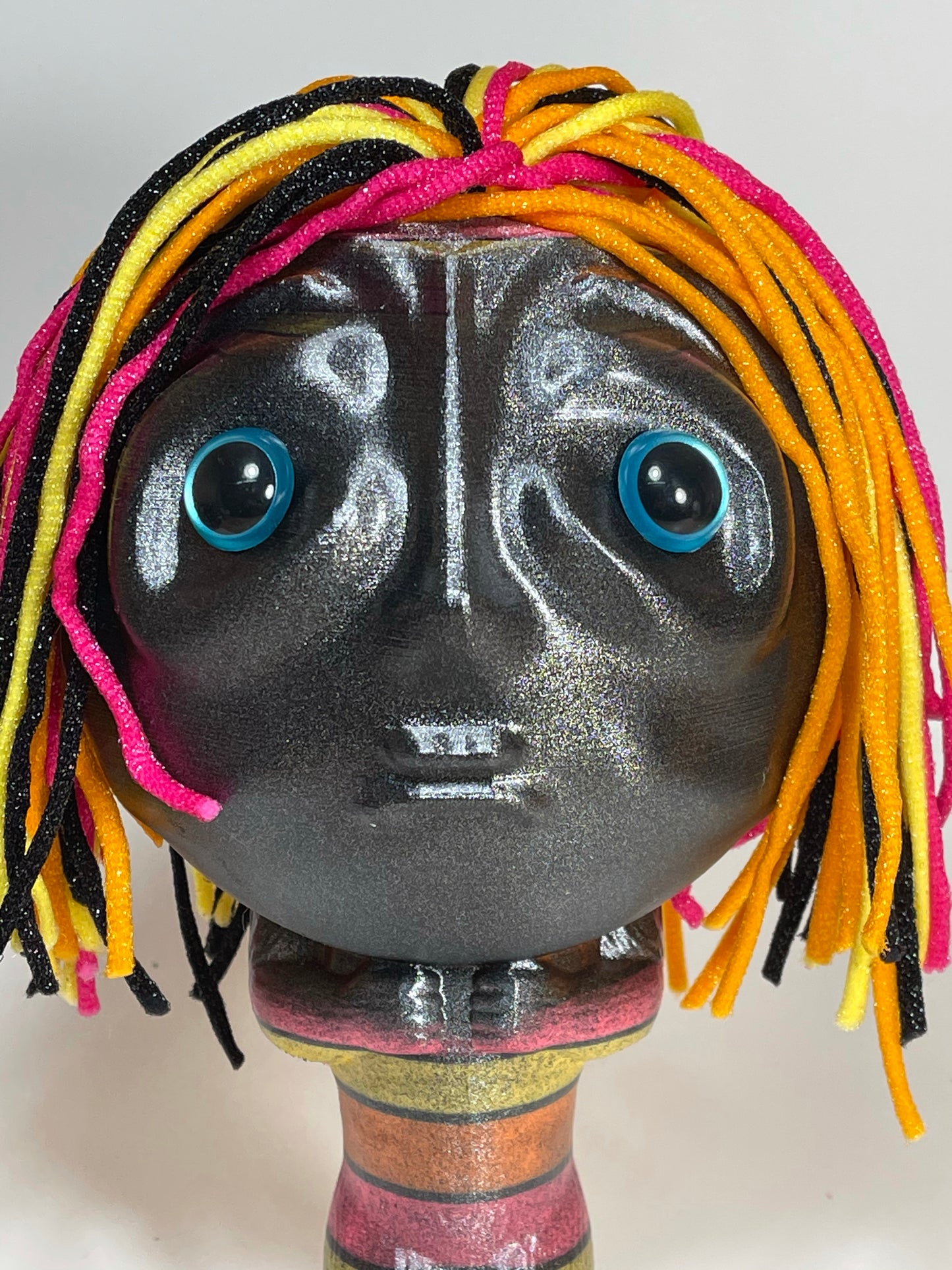 Moon Head Giant Head Freak: Pink/Orange/Yellow/Black