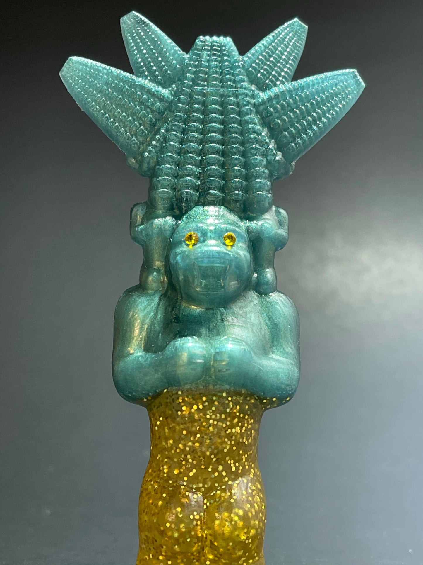 1001 Head Ape: Resin Cast, Green with Gold Pants