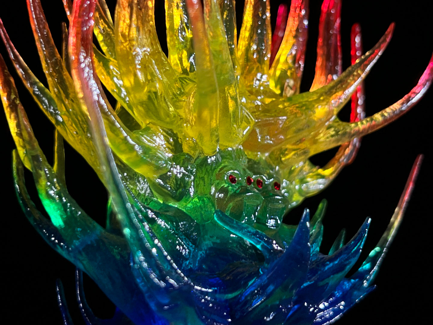 Mega God Ape Lord Glyph: Transparent Rainbow