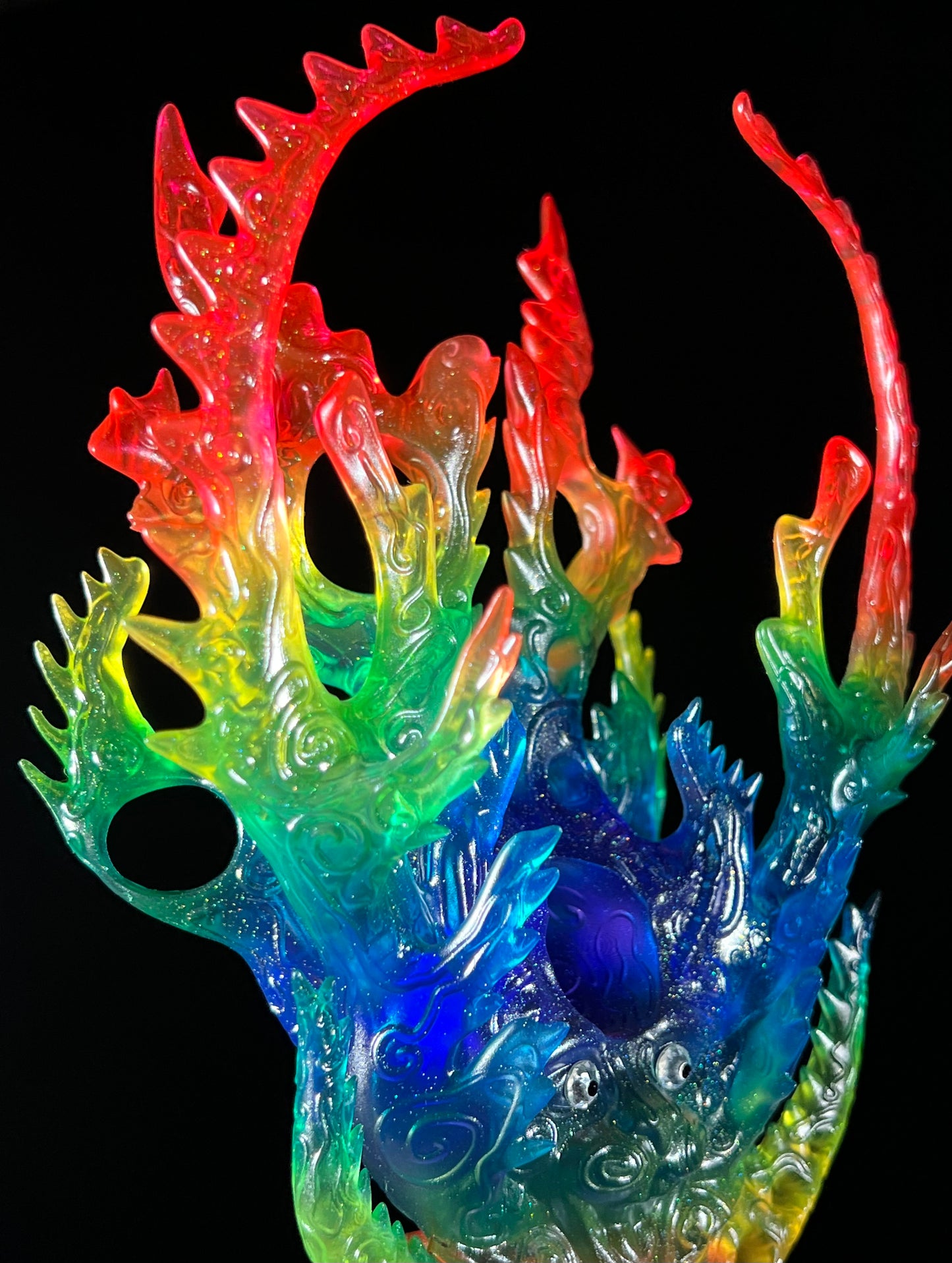 Lion of the Glyph: Transparent Rainbow Glitter