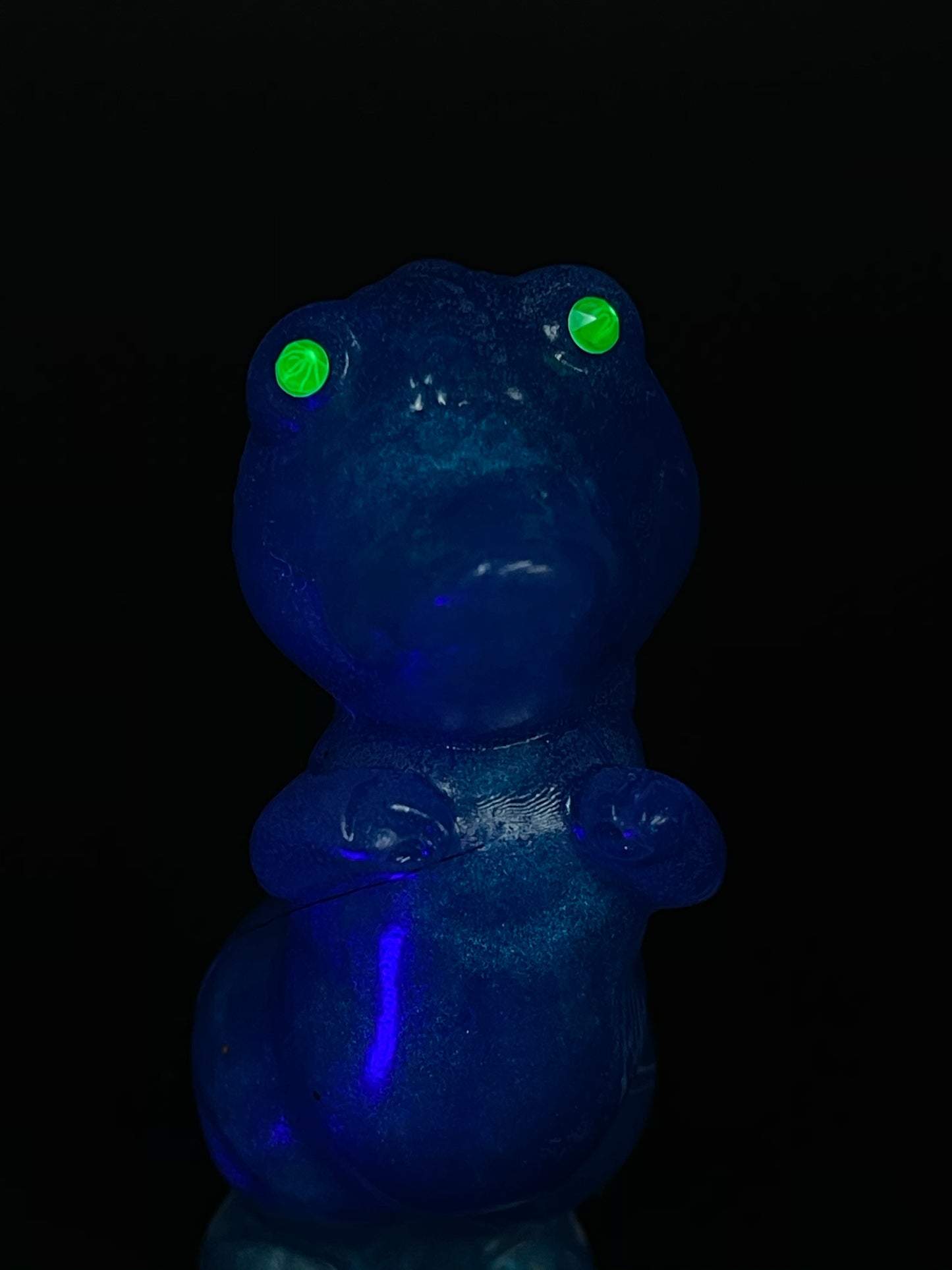 Crocodile Headed Twisty Pig: Resin Cast Blue